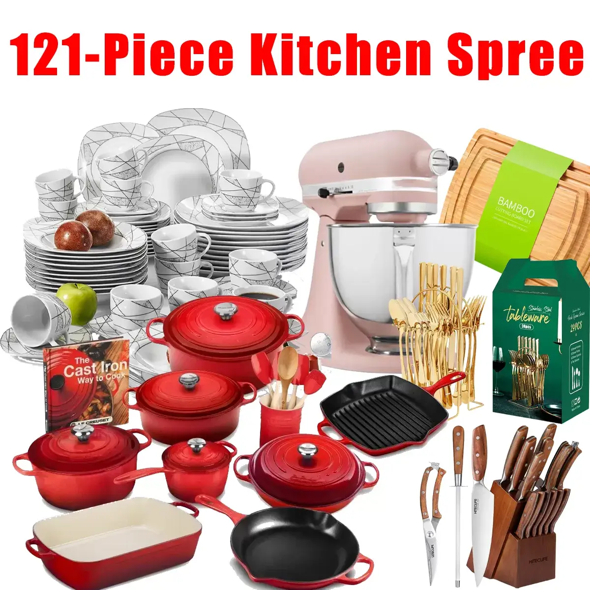 Limited-time Promotion, 121-piece Kitchen Spree, Meeting All The Needs Of The Kitchen