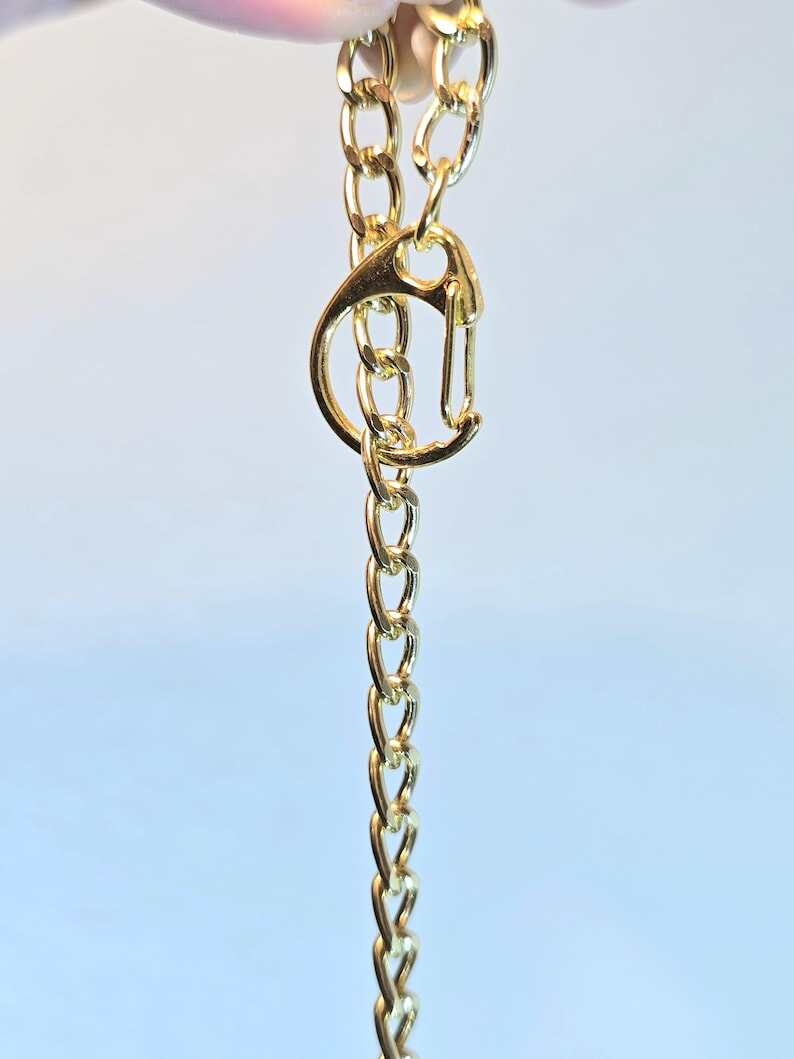 Small Ceramic Pot Beaded Plant Suncatcher with Gold Chain Hanger - Longer Strands