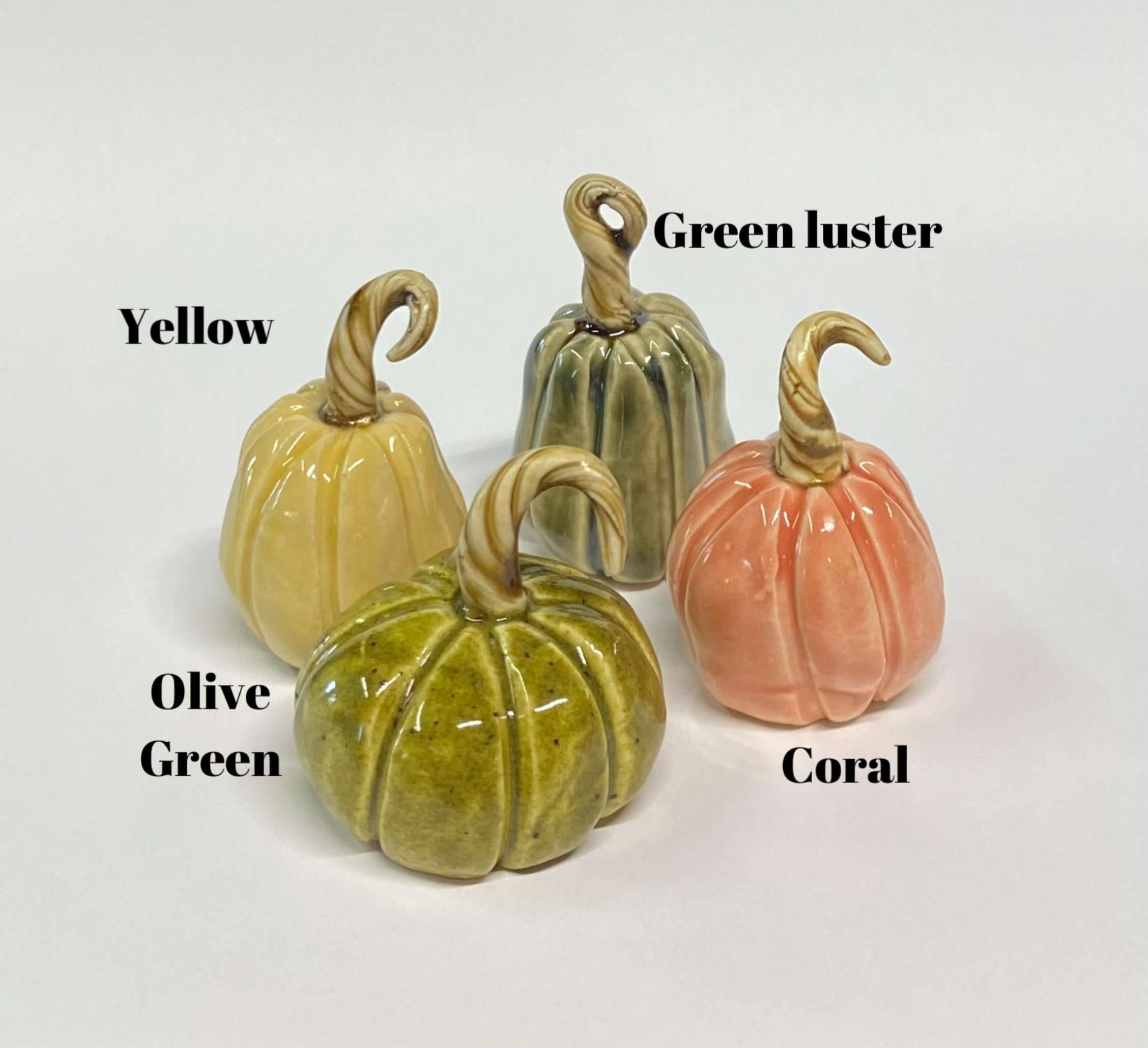 🎃Hand Made Ceramic Mini Miniature Pumpkin