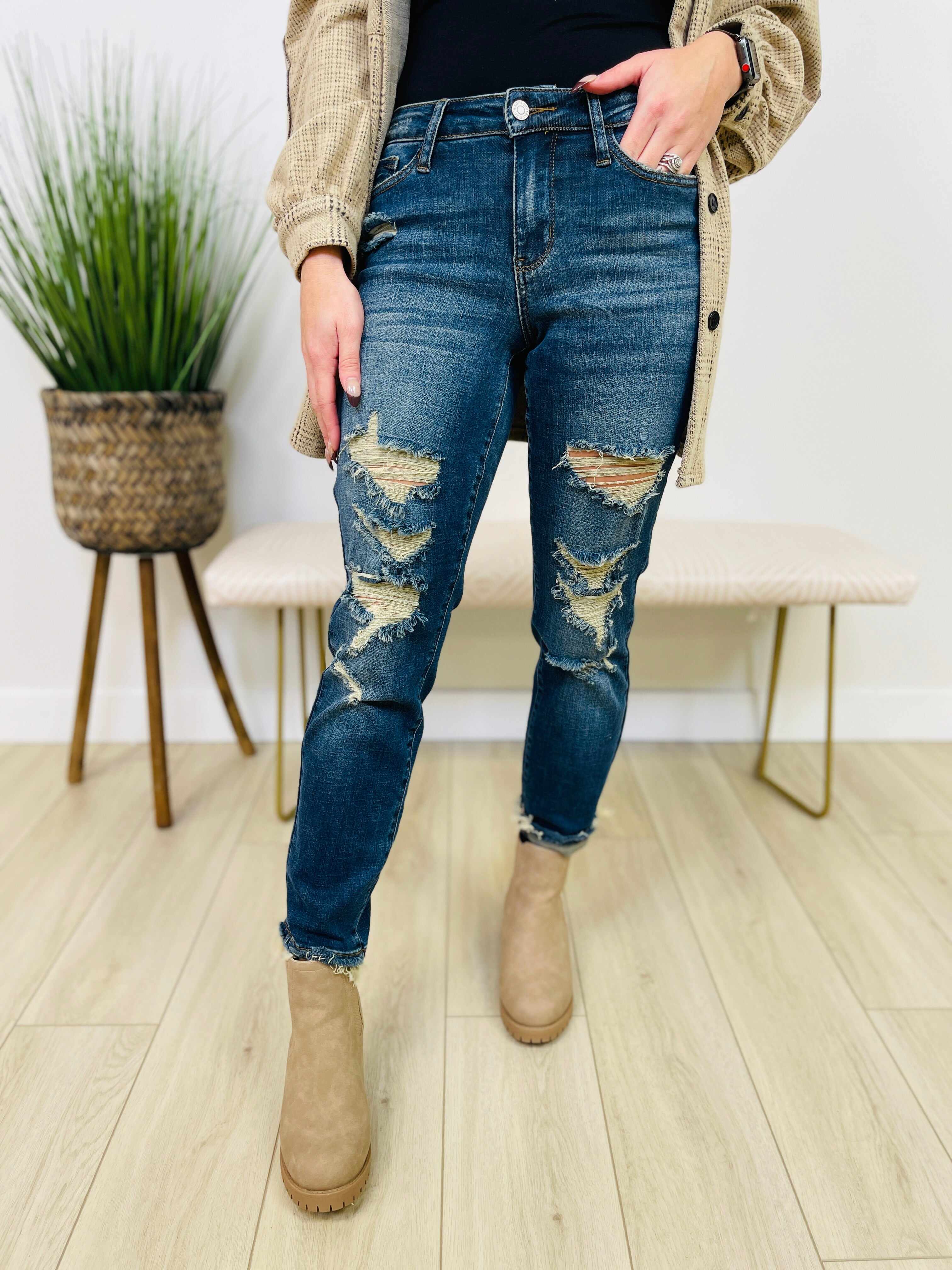 Plus/Reg You Were Meant For Me Boyfriend Jeans