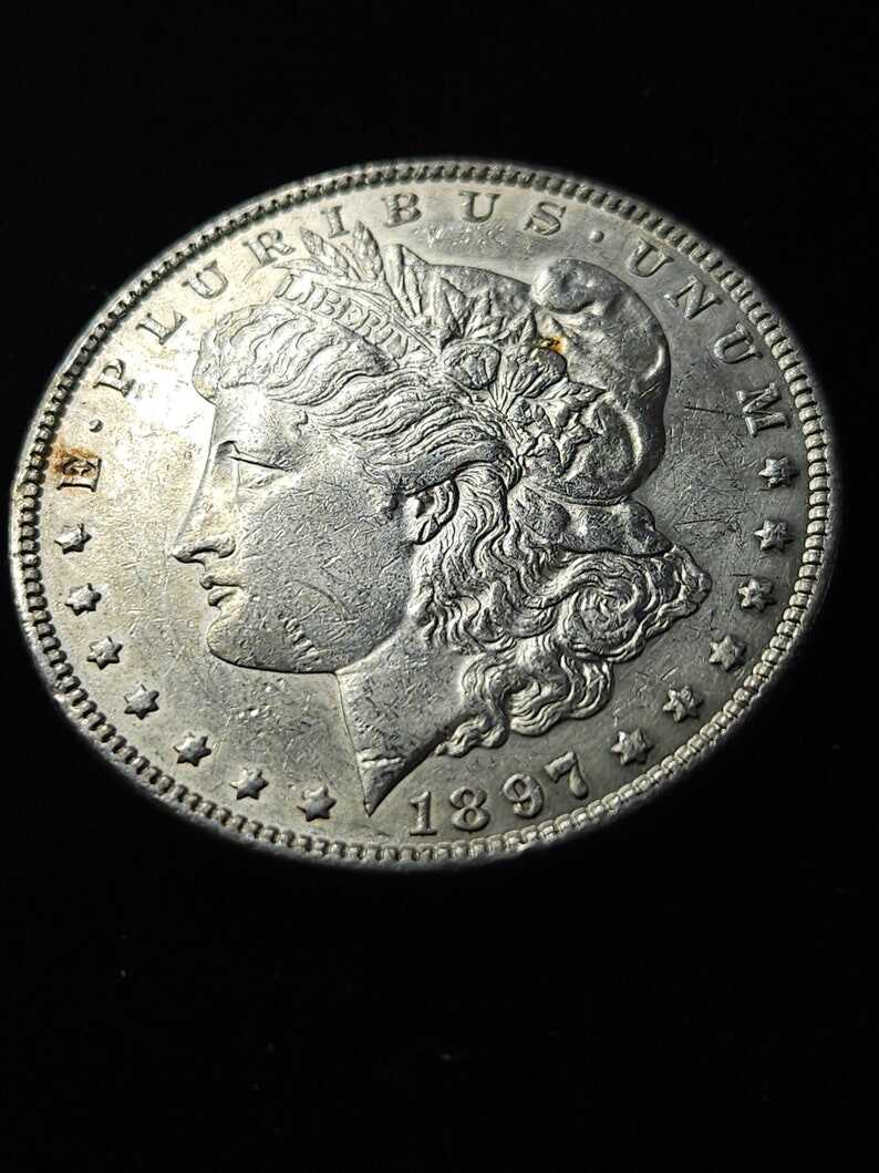 1897  Silver Morgan Dollar AU+  Key date   Lot#659