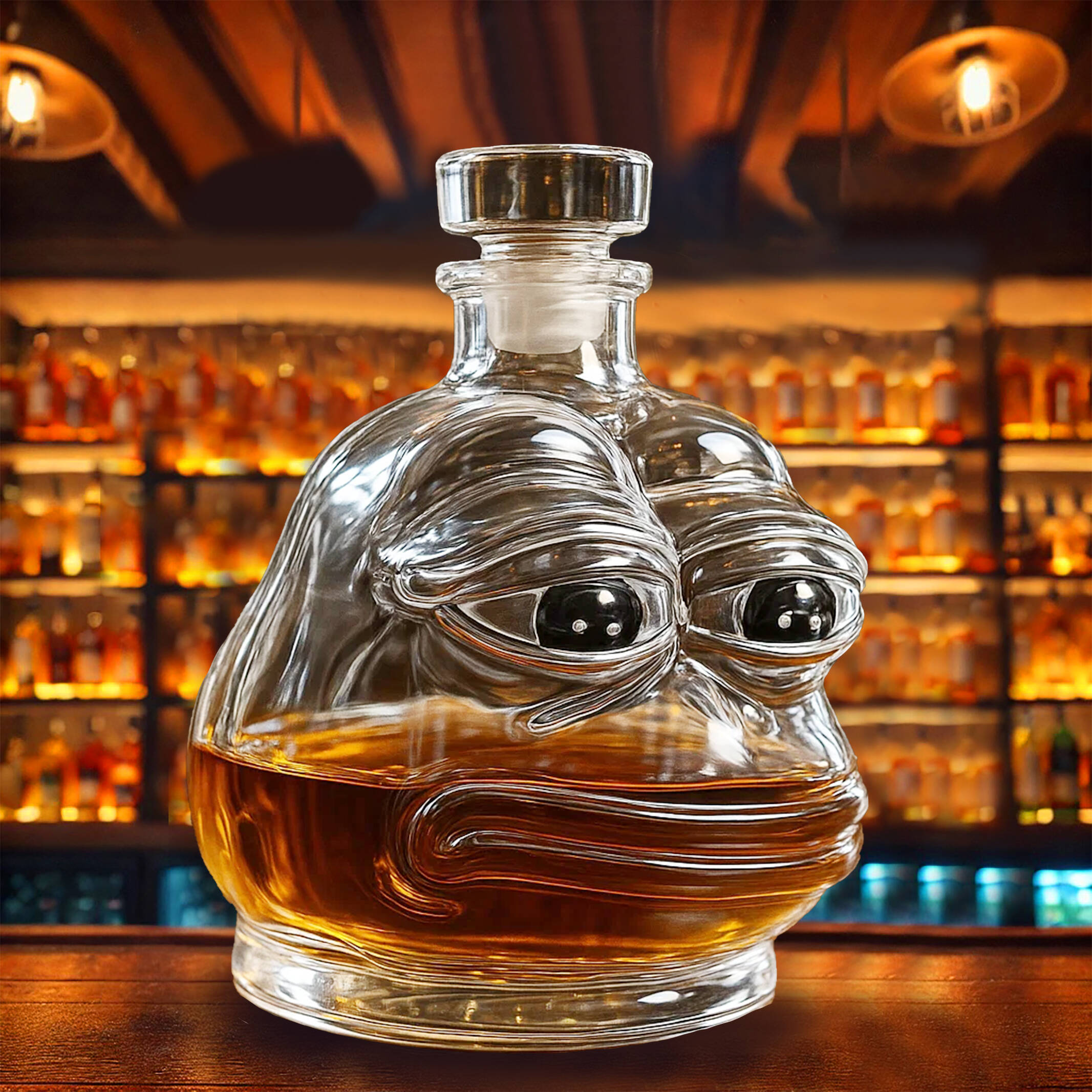 Pepe Whiskey Bottle