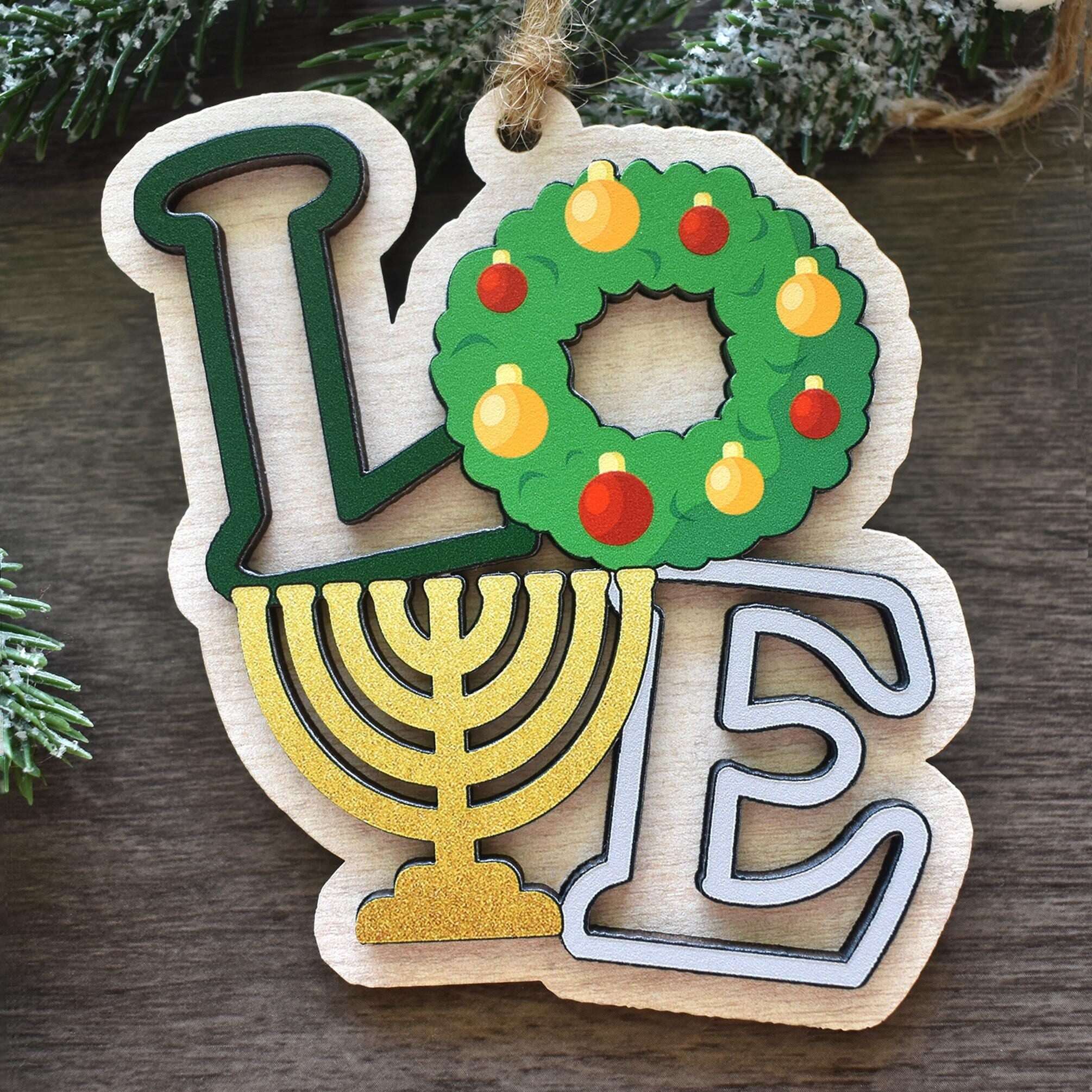 Hanukkah🕎🎄Christmas Ornament