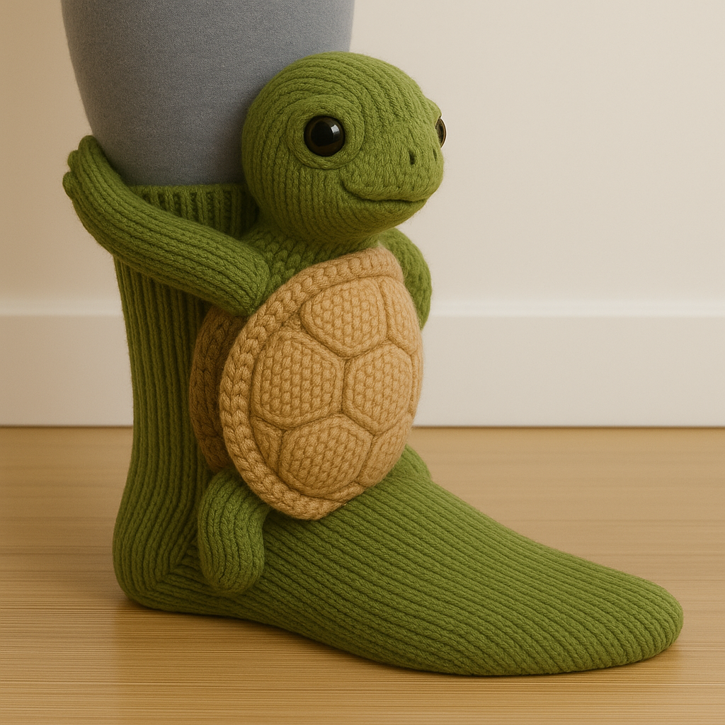 Cozy Turtle Hug Socks