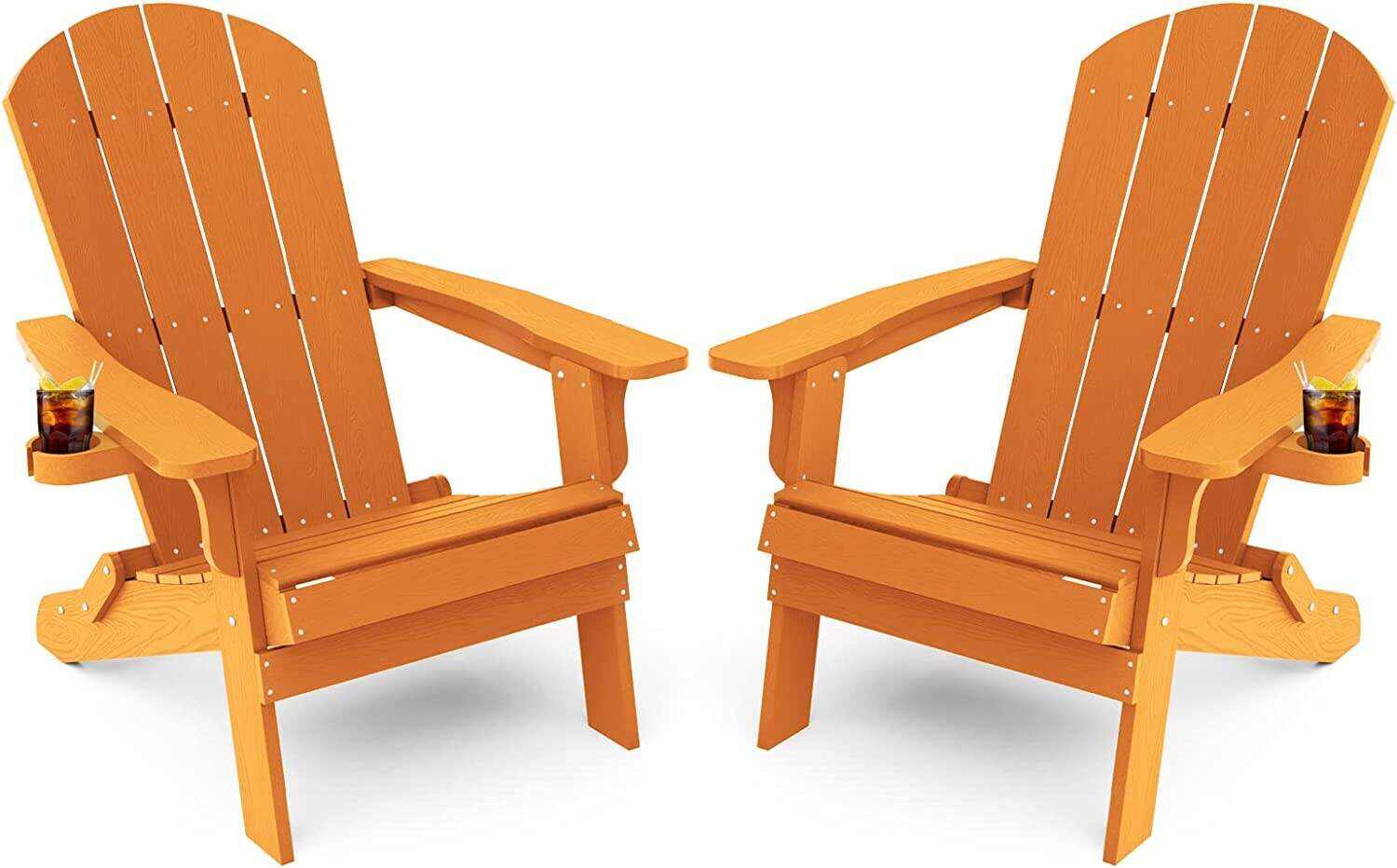 Adirondack Chair ,Patio Chairs 5 Steps Easy Installation,Widely Used in Outdoor, Fire Pit, Deck, Outside, Garden, Campfire Chairs