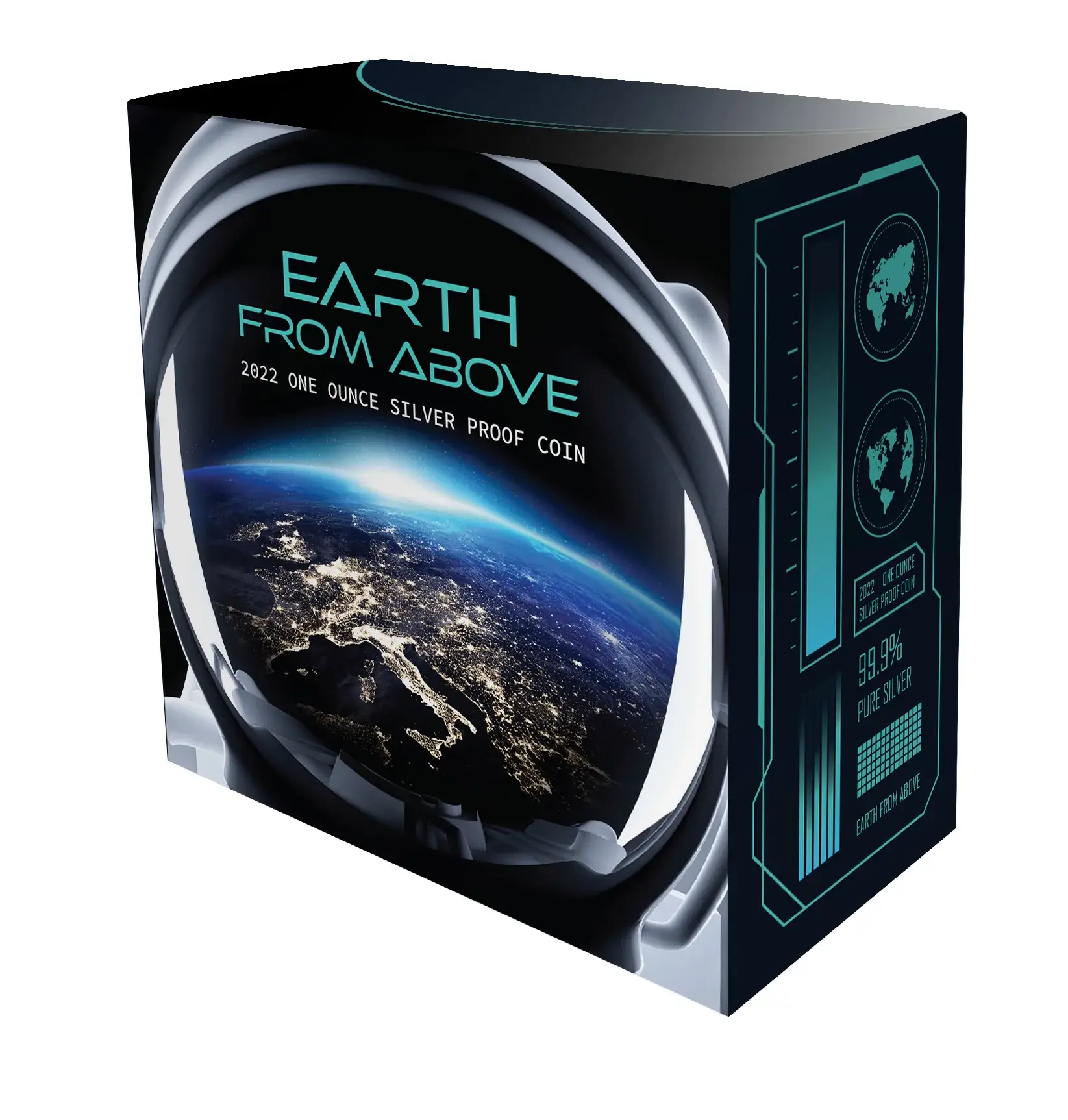 2022 EARTH FROM ABOVE 1 Oz Silver Coin 1$ Niue