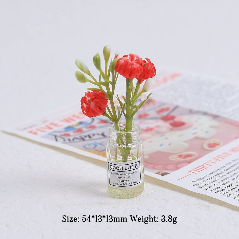 Multicolor Three-dimensional Luminous Vase, Creative Handmade DIY Cream Glue Accessories, Resin Small Parts