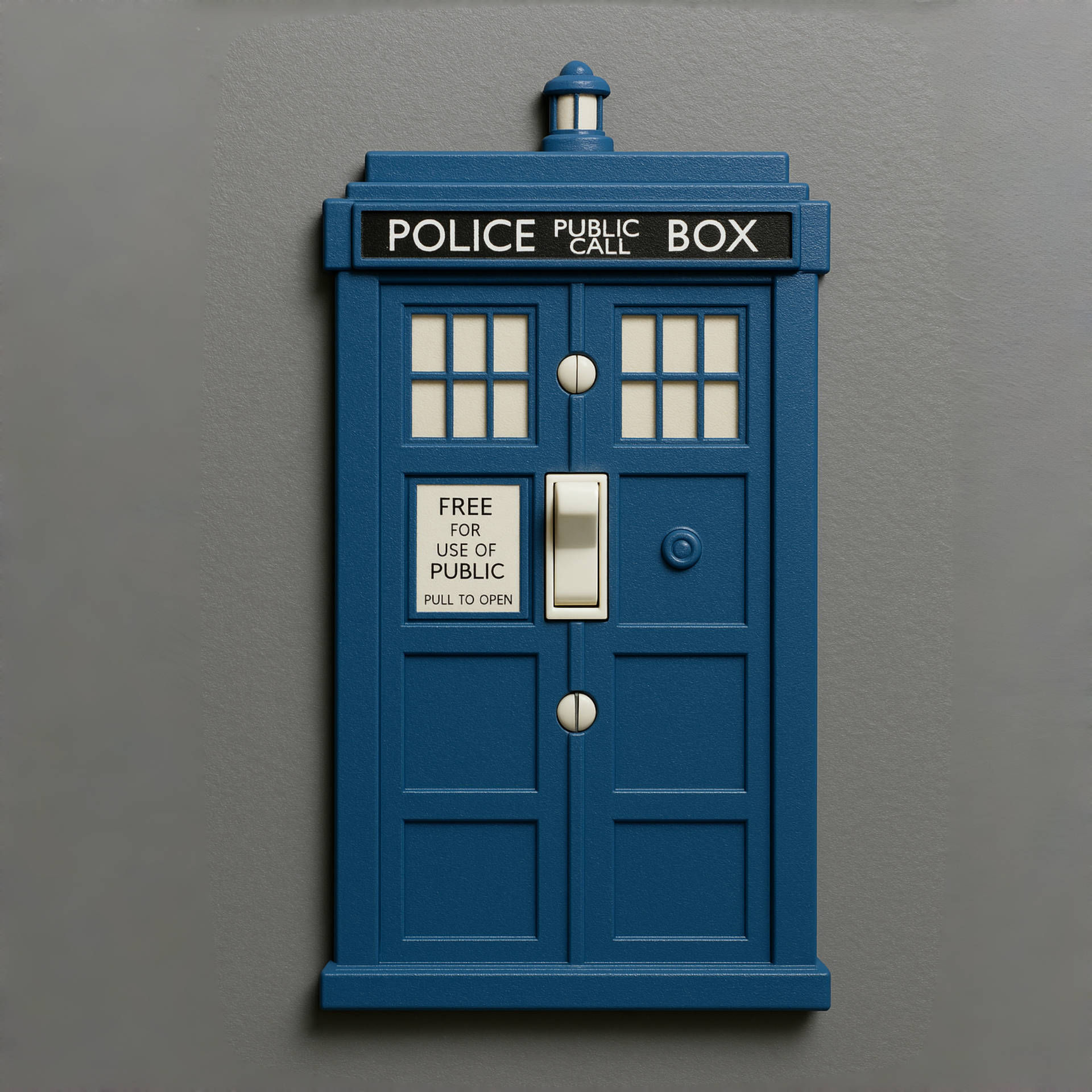 TARDIS Light Switch Cover