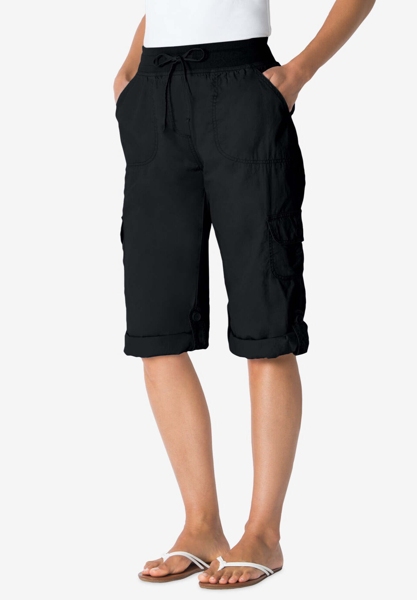 Convertible Length Cargo Capri Pant