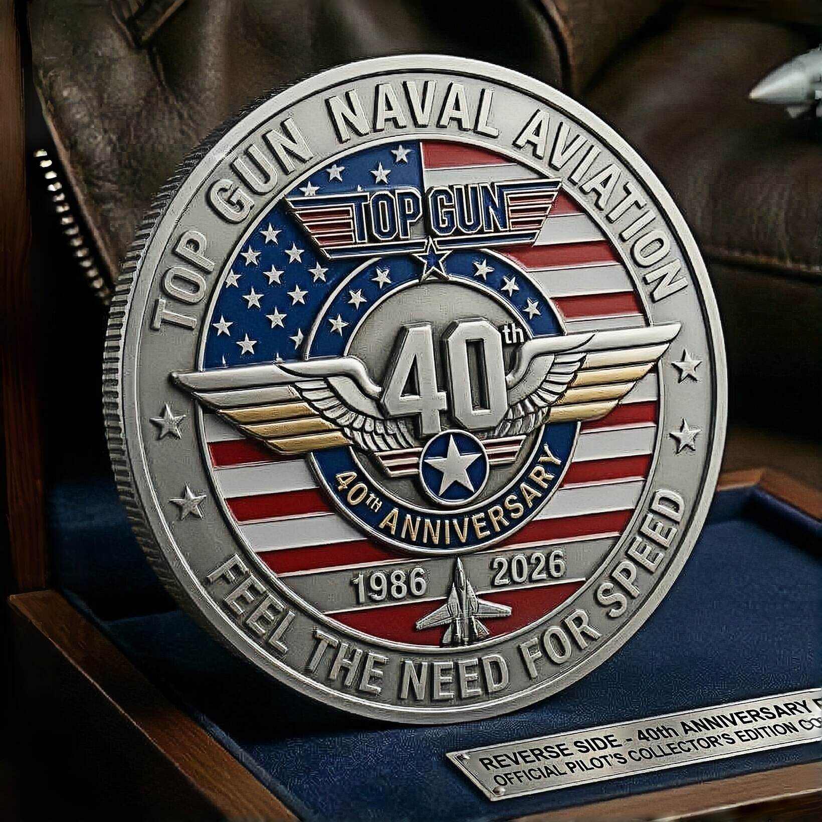 Top Gun 40th Anniversary Maverick Pilot Legacy Coin