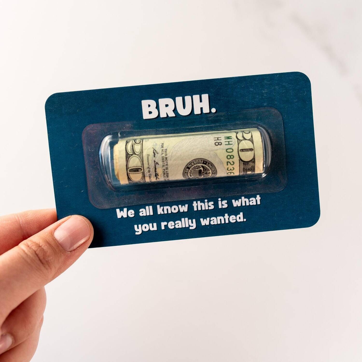 Bruh Money Card - Funny Cash Gift for Teen Boy