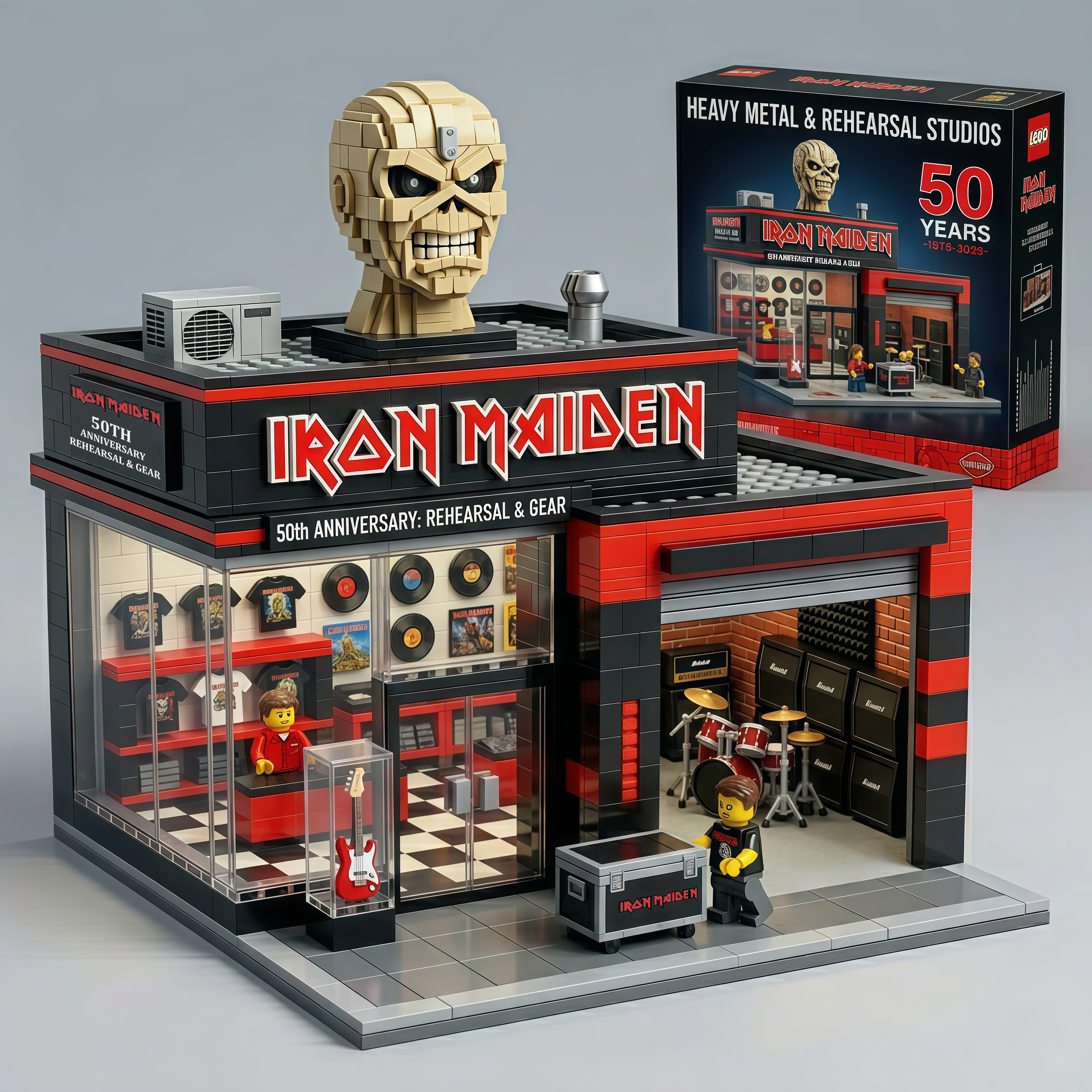 Iron Maiden 50th Anniversary Pop-Up Shop Building Block
