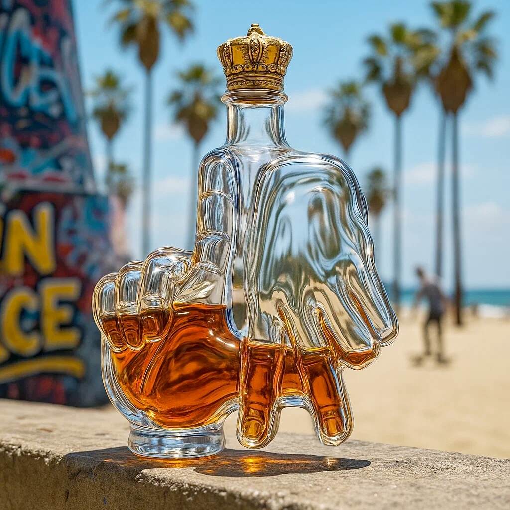 LA Hand Sign Limited Edition Whisky Bottle