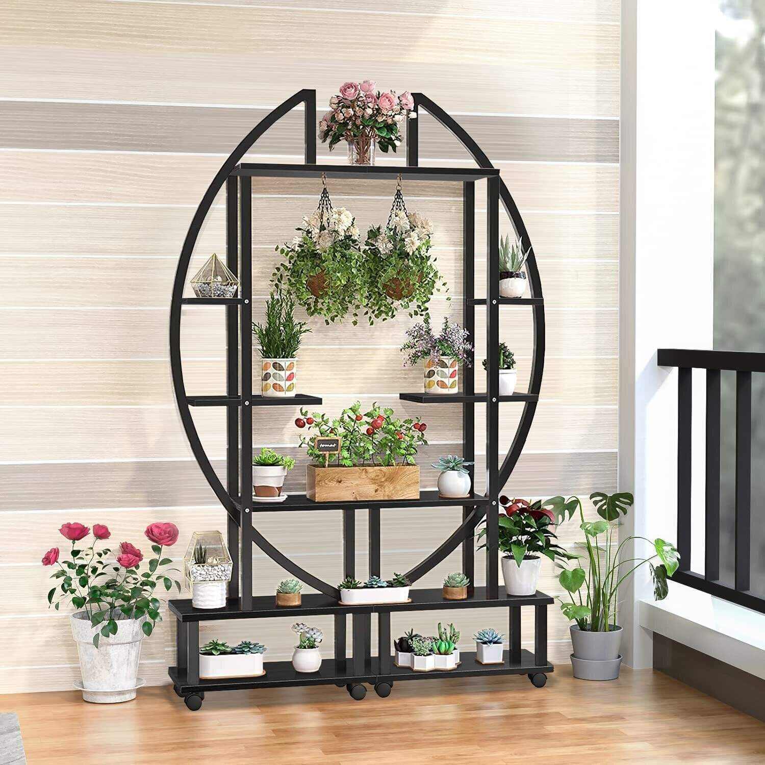 🎍Creative heart-shaped ladder plant frame🎍