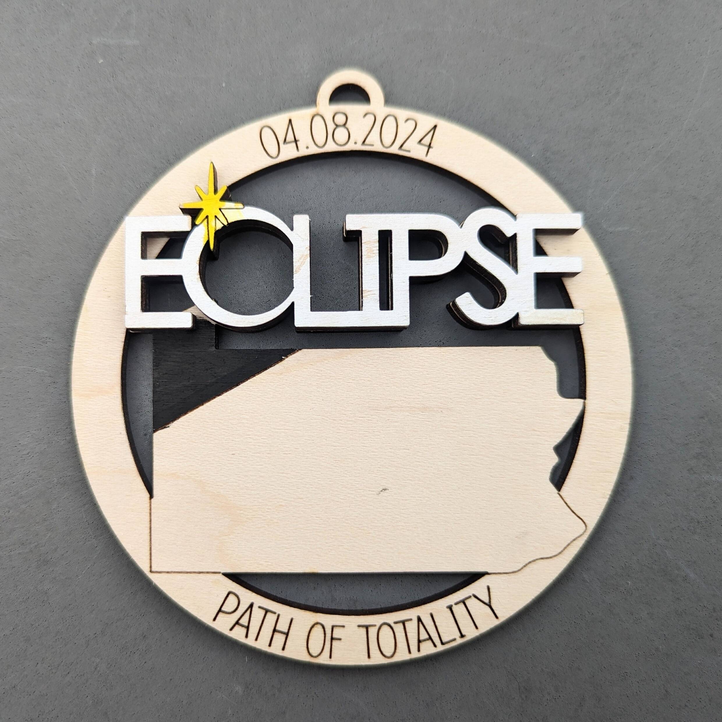 2024 Eclipse Keepsake | Path of Totality States Magnet or Ornament