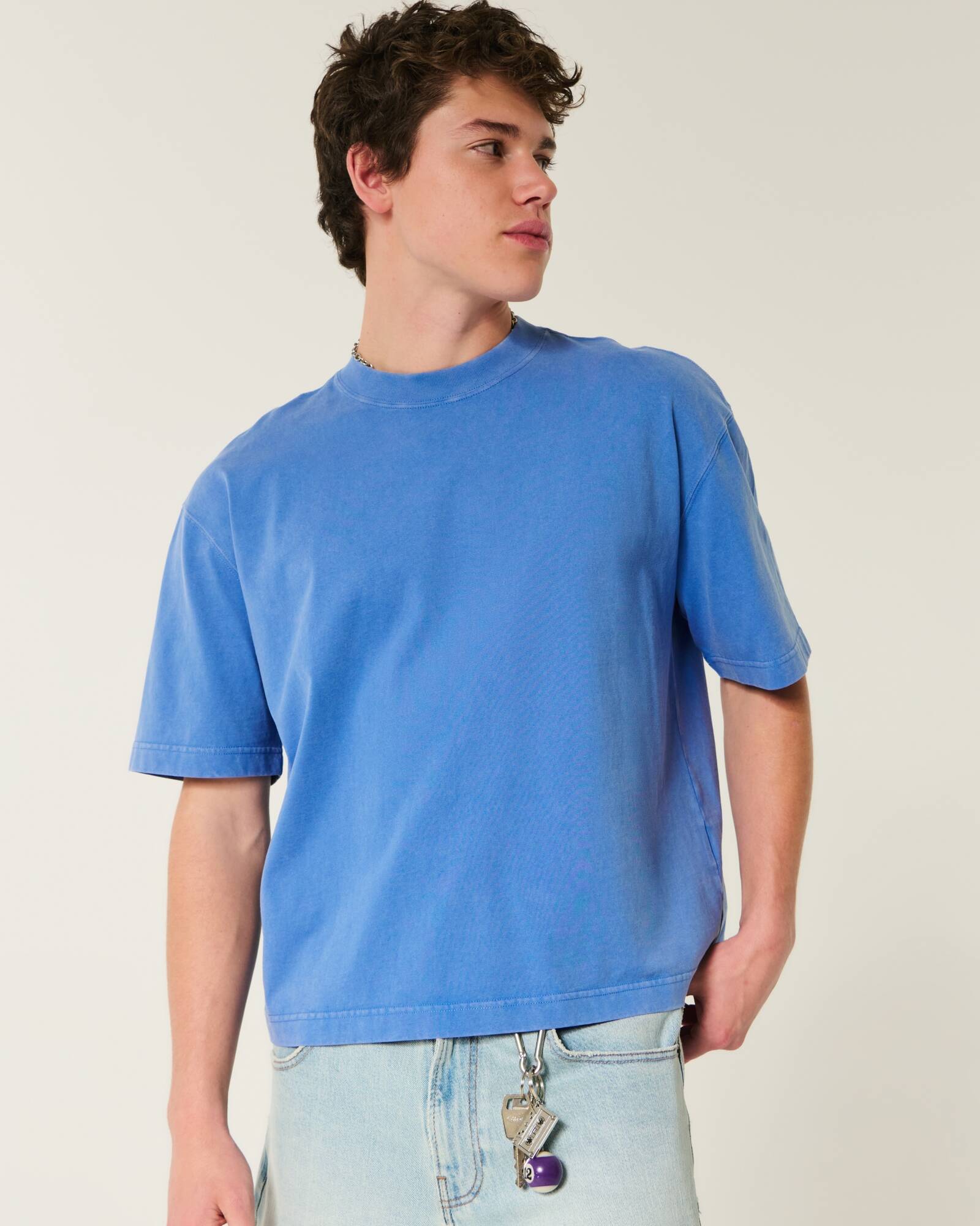 Boxy Heavyweight Crop Crew T-Shirt