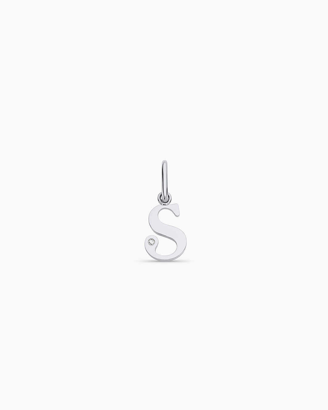 Diamond Vintage Alphabet Charm