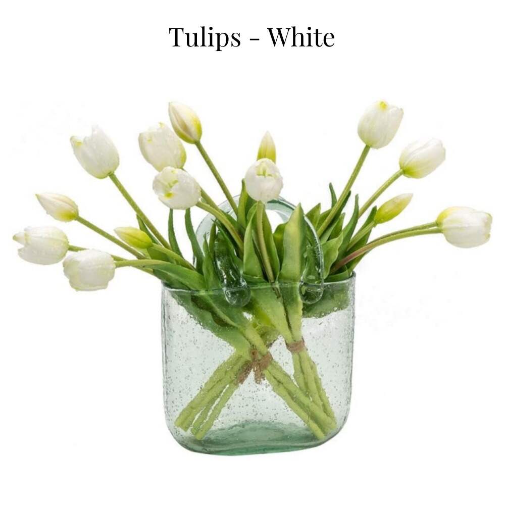 🔥On Sale🔥Artificial Tulips Flowers - Real Touch Latex Bouquet - UV resistant, Waterproof，Windproof