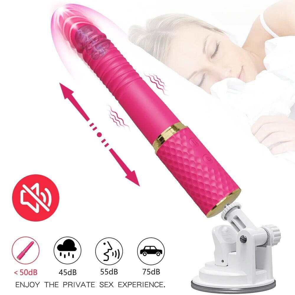Telescopic Dildo Vibrator – Automatic G-Spot Thrusting Toy