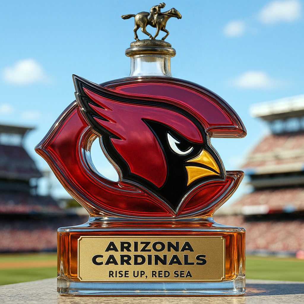 Arizona Cardinals Limited Edition Whiskey Bottle