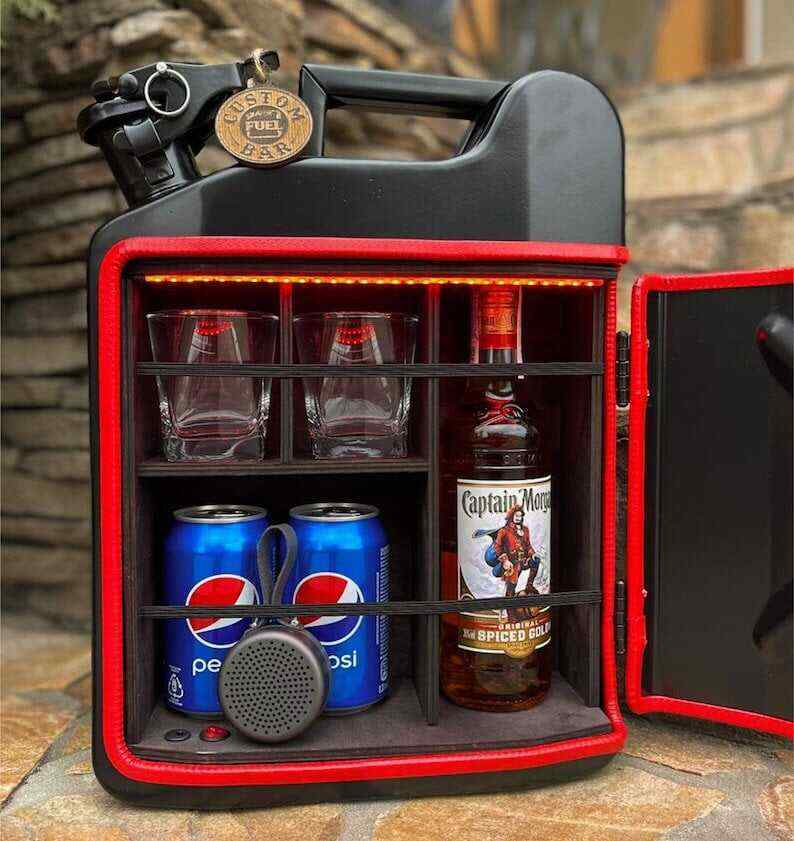 10 L Jerry Can Mini Bar, Original Gift For a Man, Custom Fuel Bar, Personalized Mini Bar For Home, Interior Decor, Gift For Him, Travel Bar
