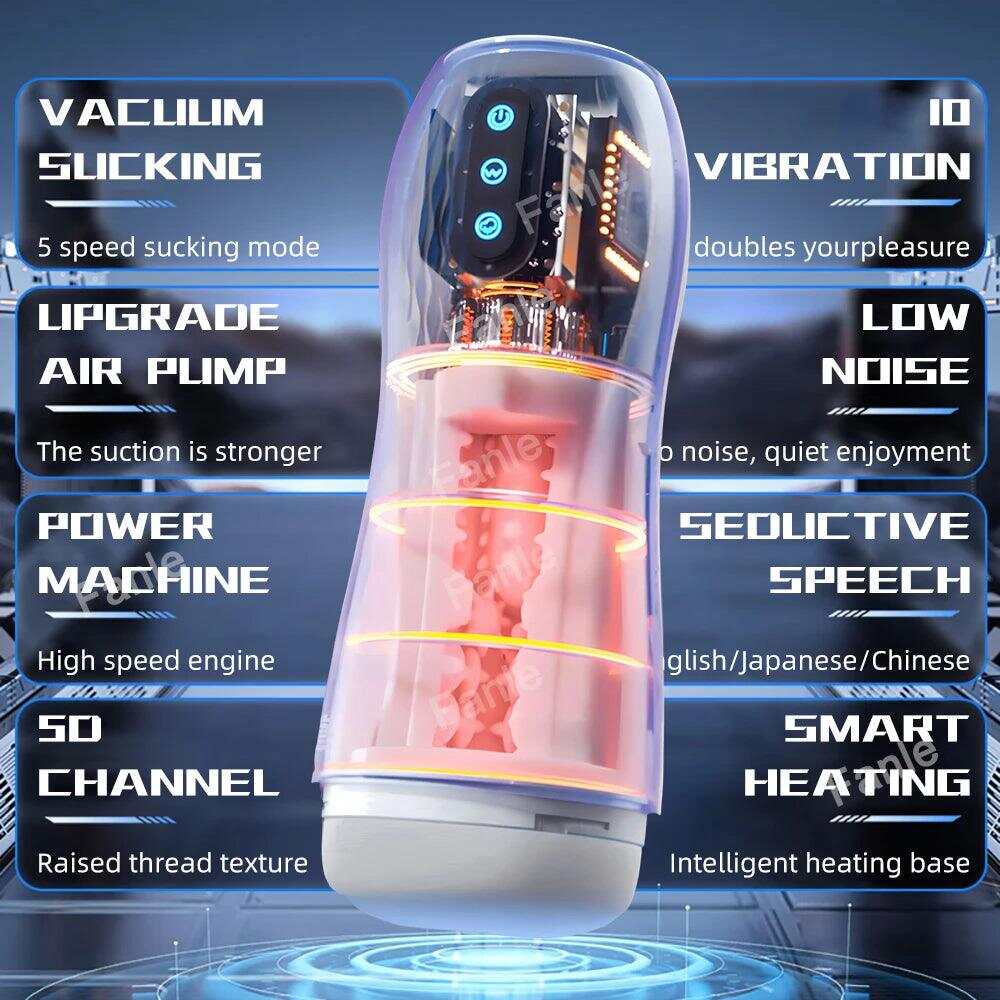 Automatic Sucking Male Masturbator – Heated Vibration Blowjob Machine for Men