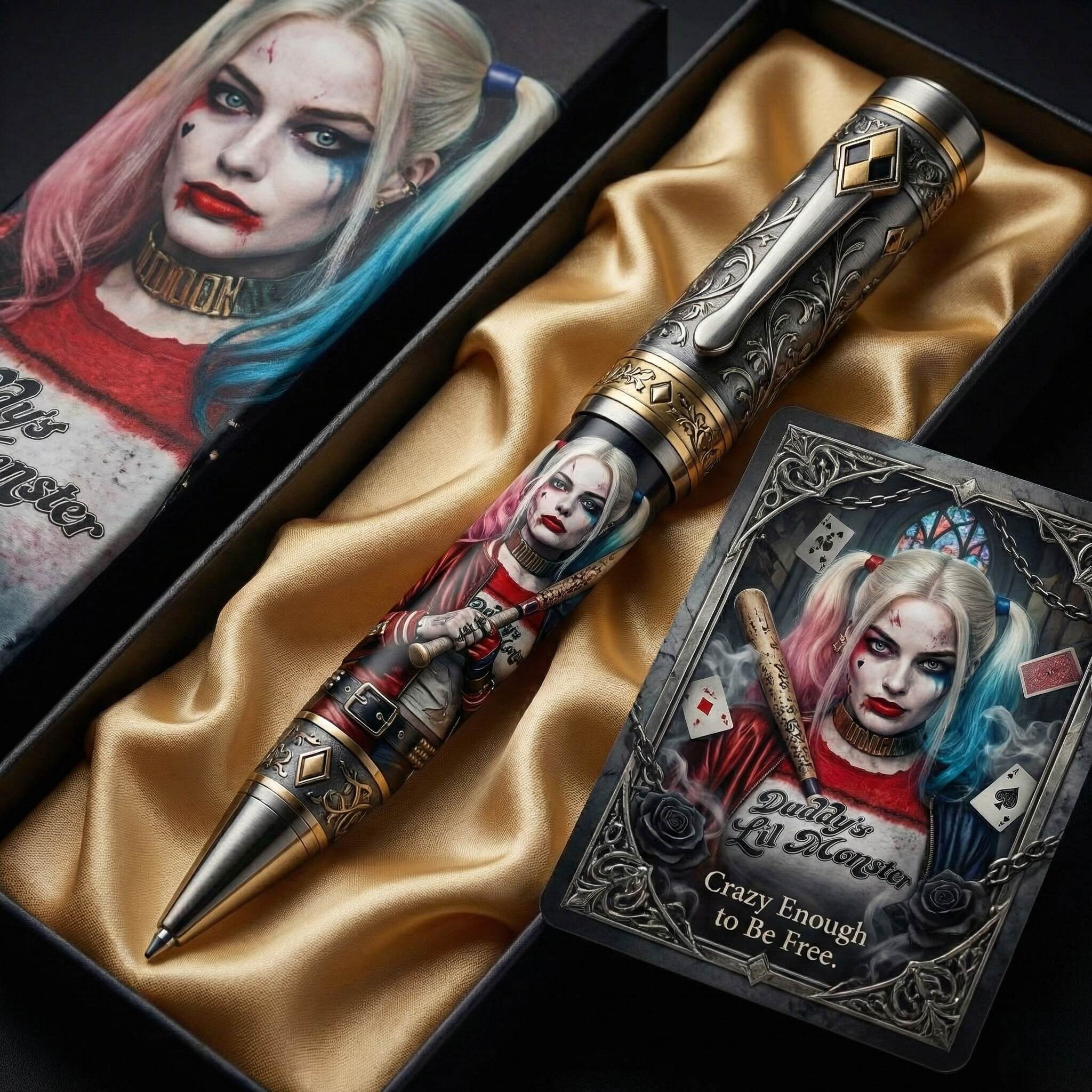🃏 Gothic Harley Quinn Collector Pen