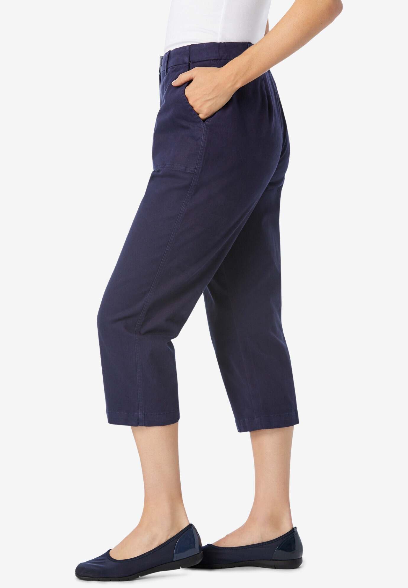 Freedom Waist Chino Capri