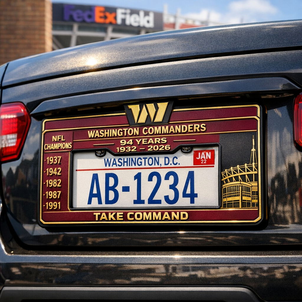 Commanders 94th Anniversary License Plate Frame