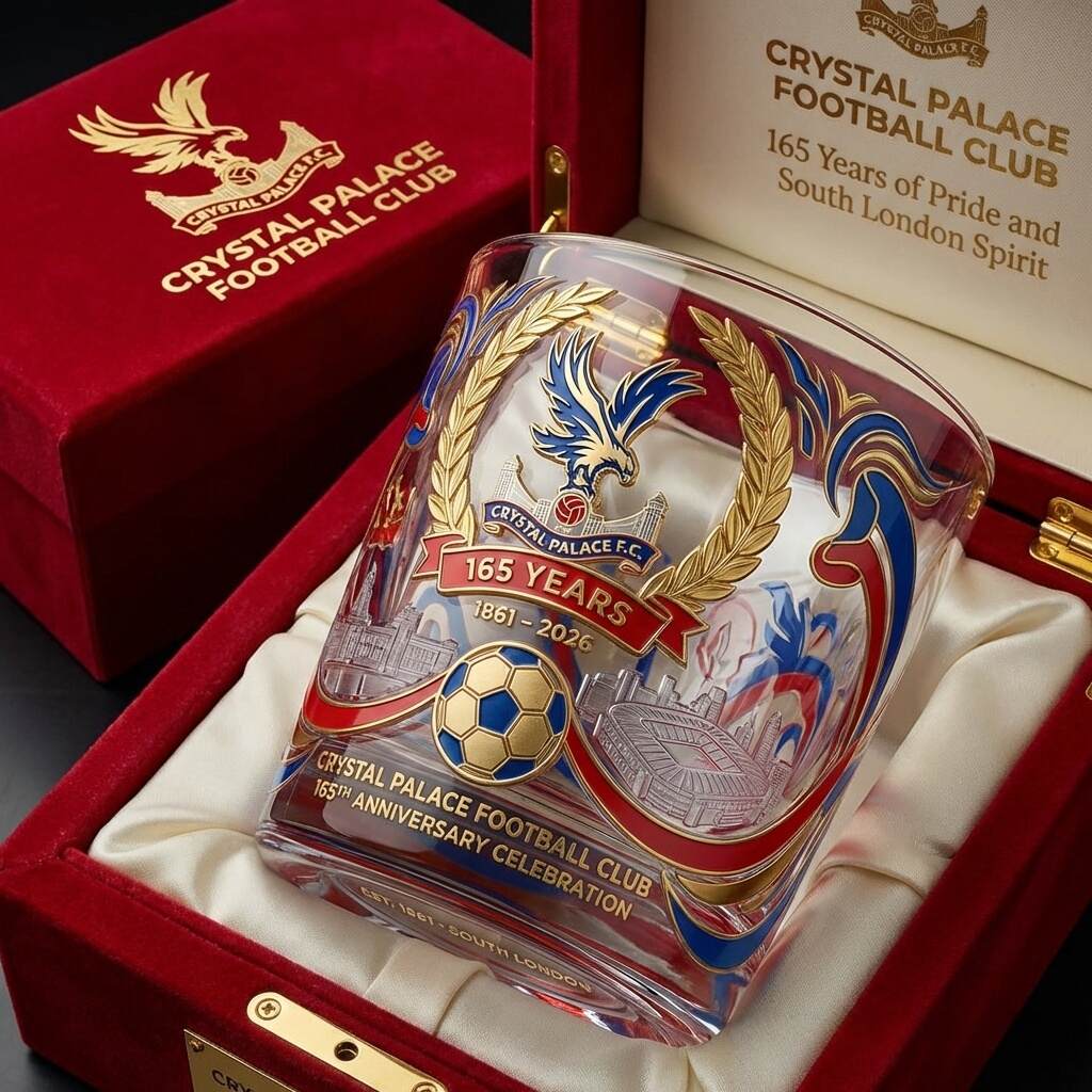 Crystal Palace Football Club 165th Anniversary Whisky Glass