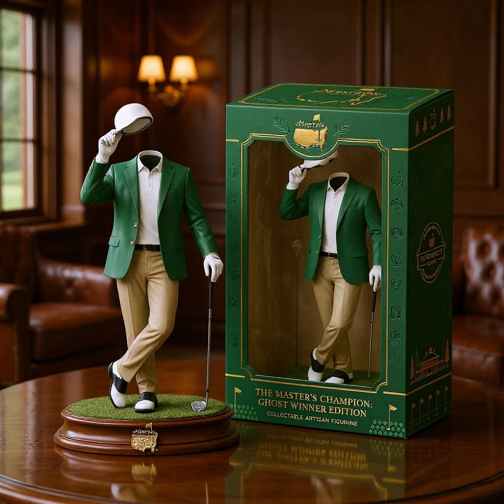 ⛳LIMITED EDITION Masters Green Jacket Salute Ghost Winner Figurine 🏆