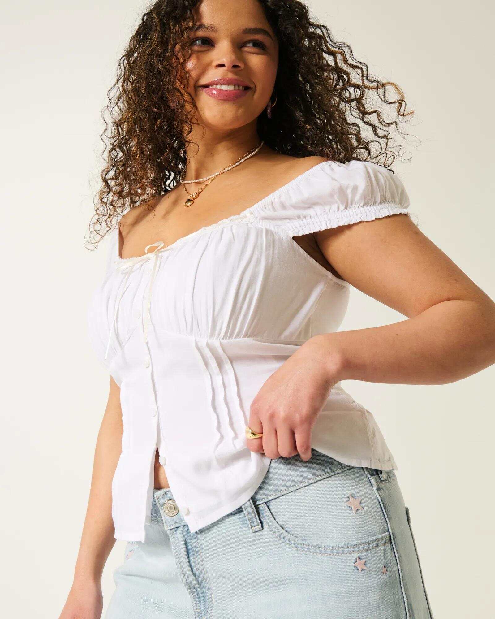 Low-Rise Dark Wash Baggy Jeans