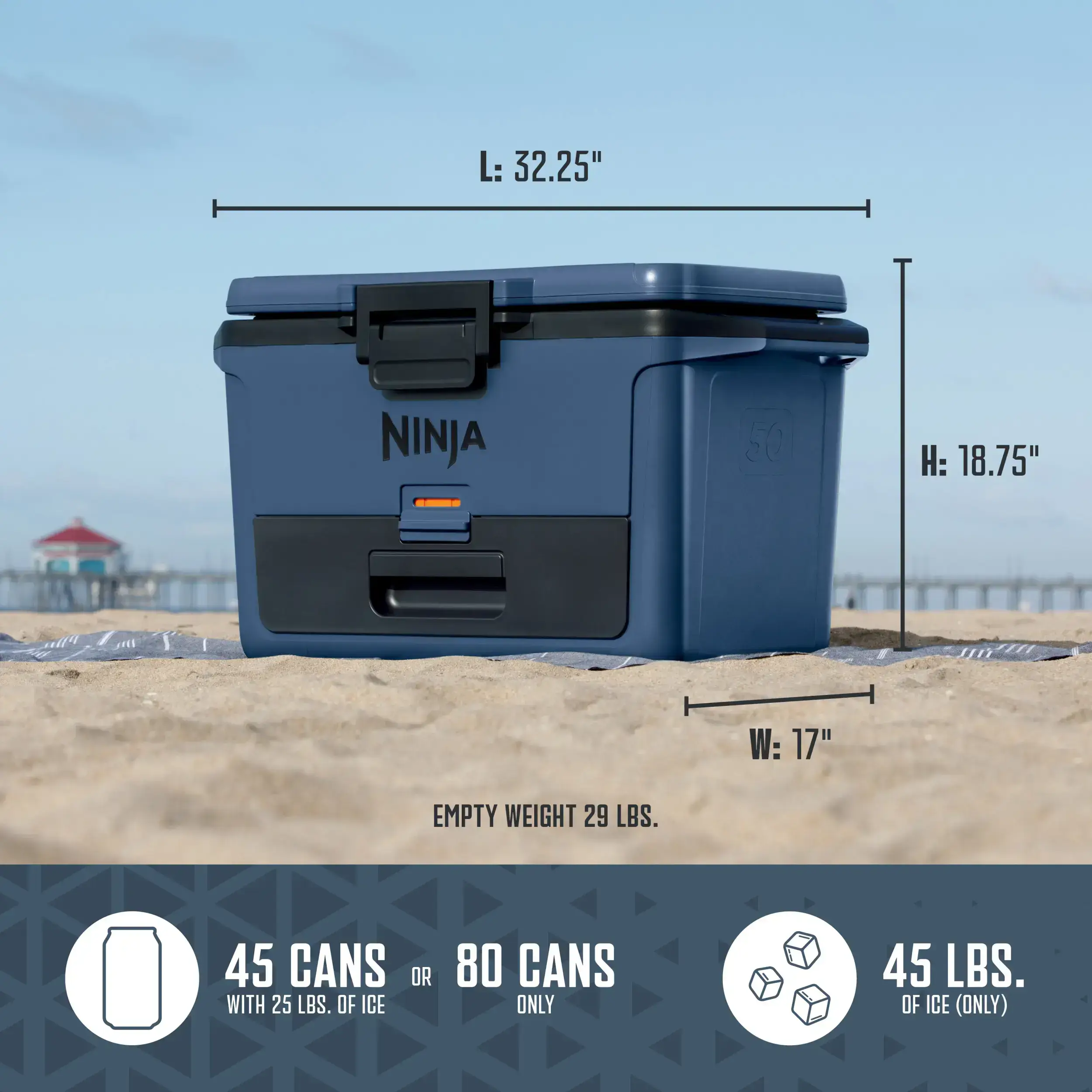 50qt Hard Cooler with Cold Dry Zone - FB151