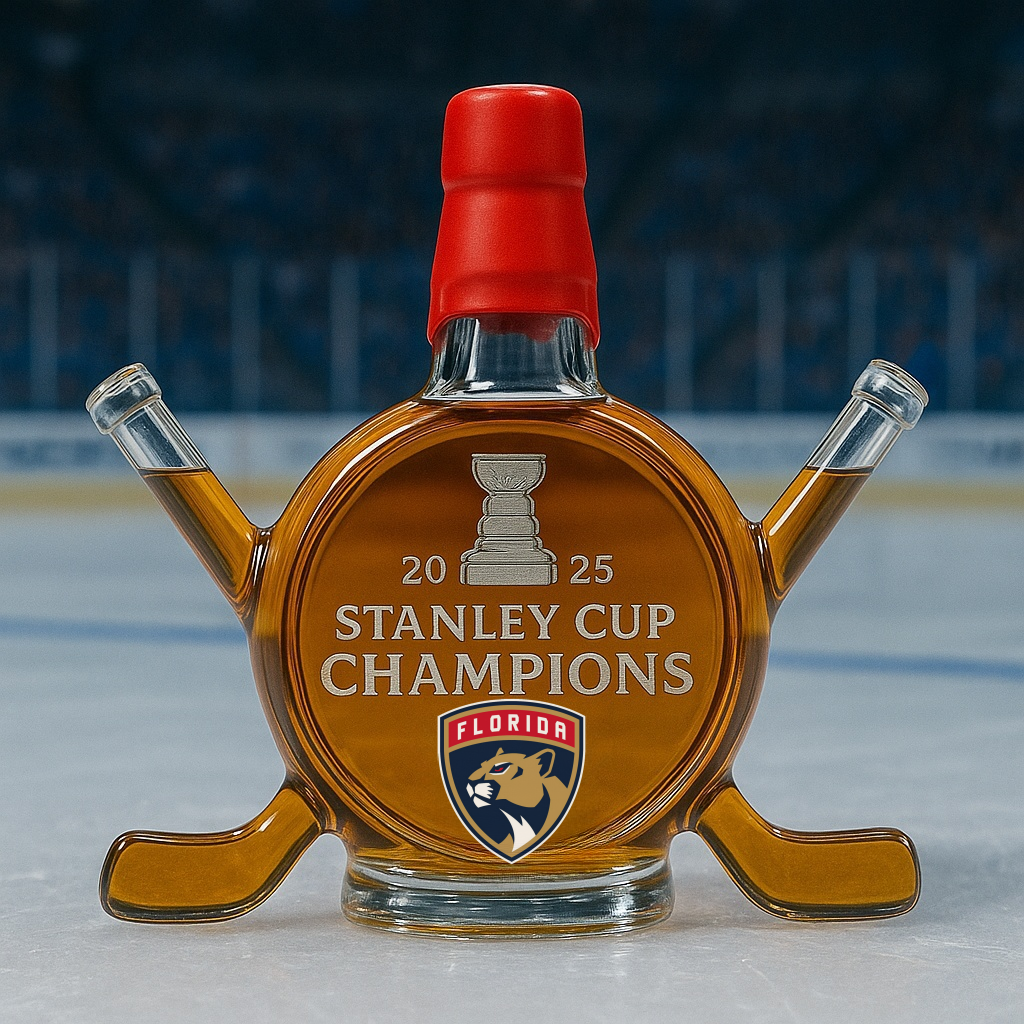 Florida Panthers Championship Whiskey Bottle