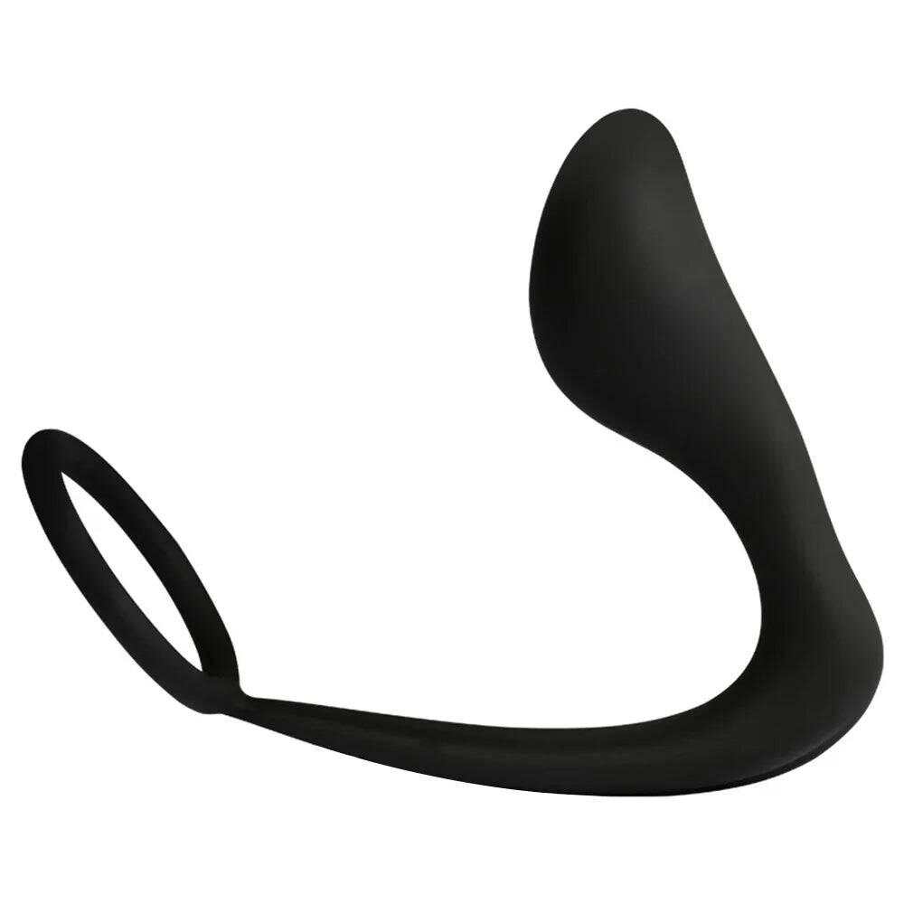 Male Prostate Massager Vibrator Butt Plug: Silicone Ring for Delayed Ejaculation