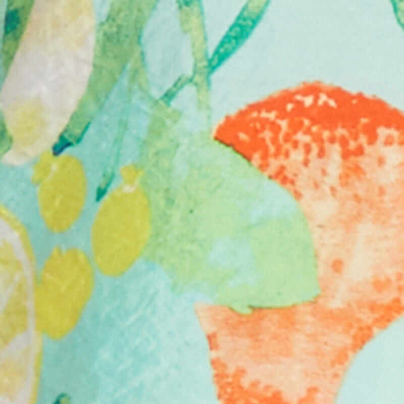 Plus Size Airy Fruit Print Shirt