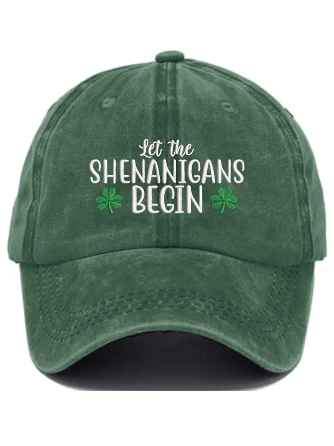 Let the Shenanigans Begin Print Baseball Cap