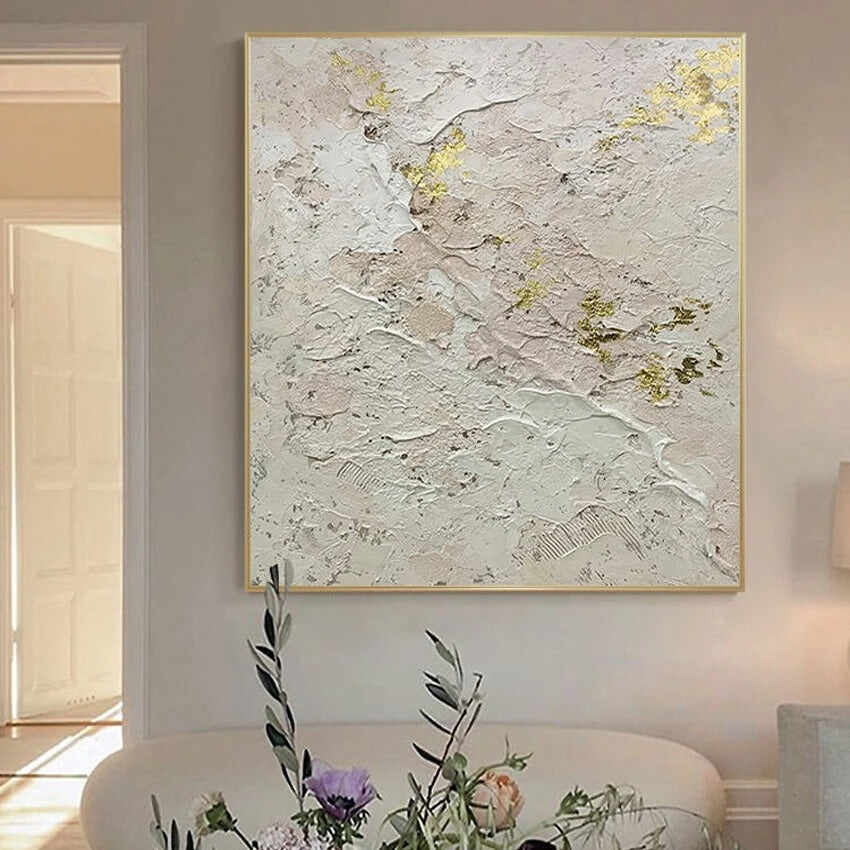 Modern Gold Foil Texture Wall Art