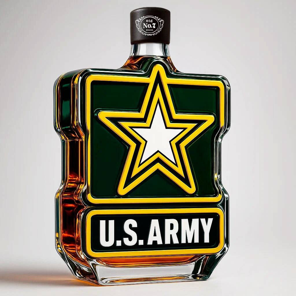 US Army 250th Anniversary Whiskey Bottle