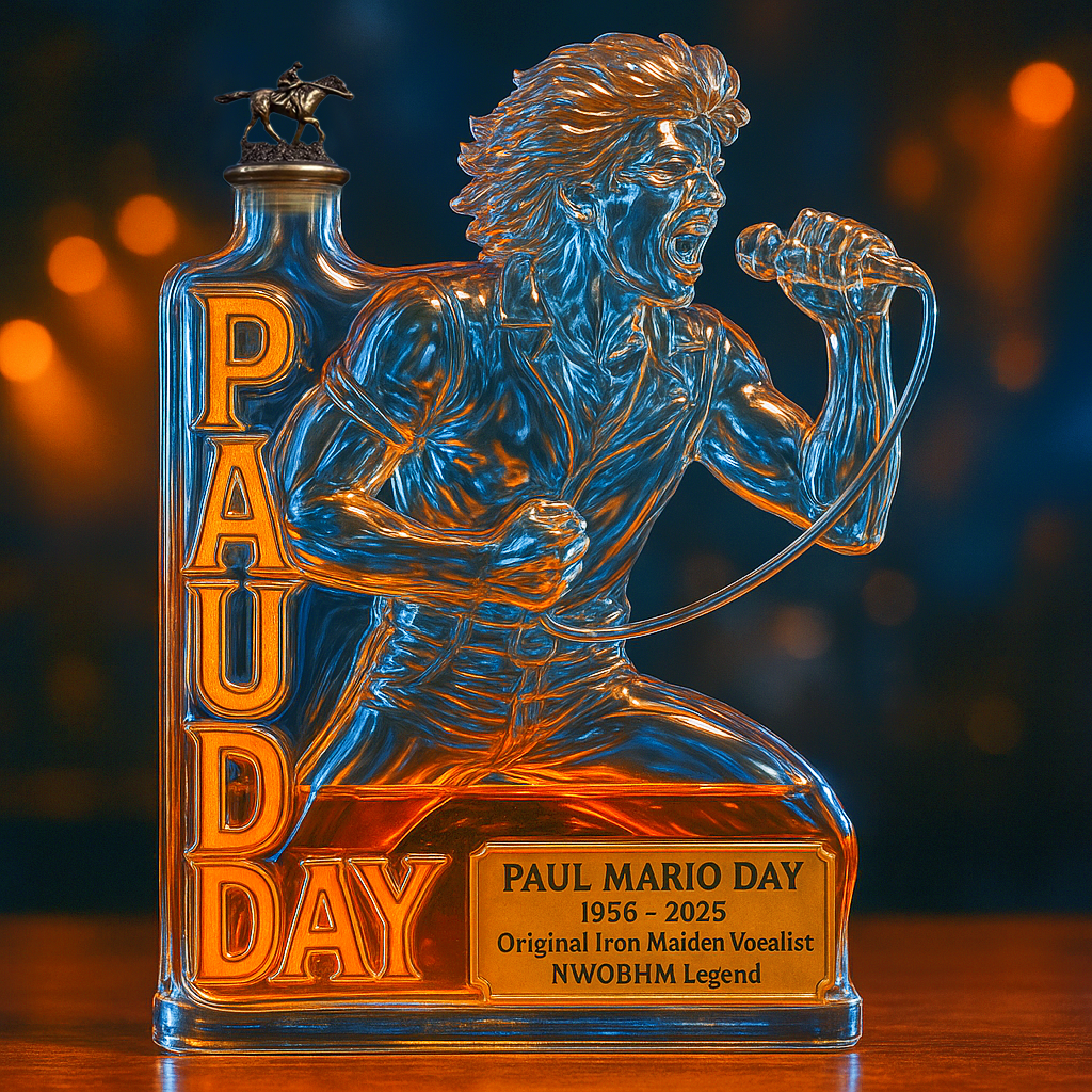 Paul Mario Day Memorial Whiskey Bottle