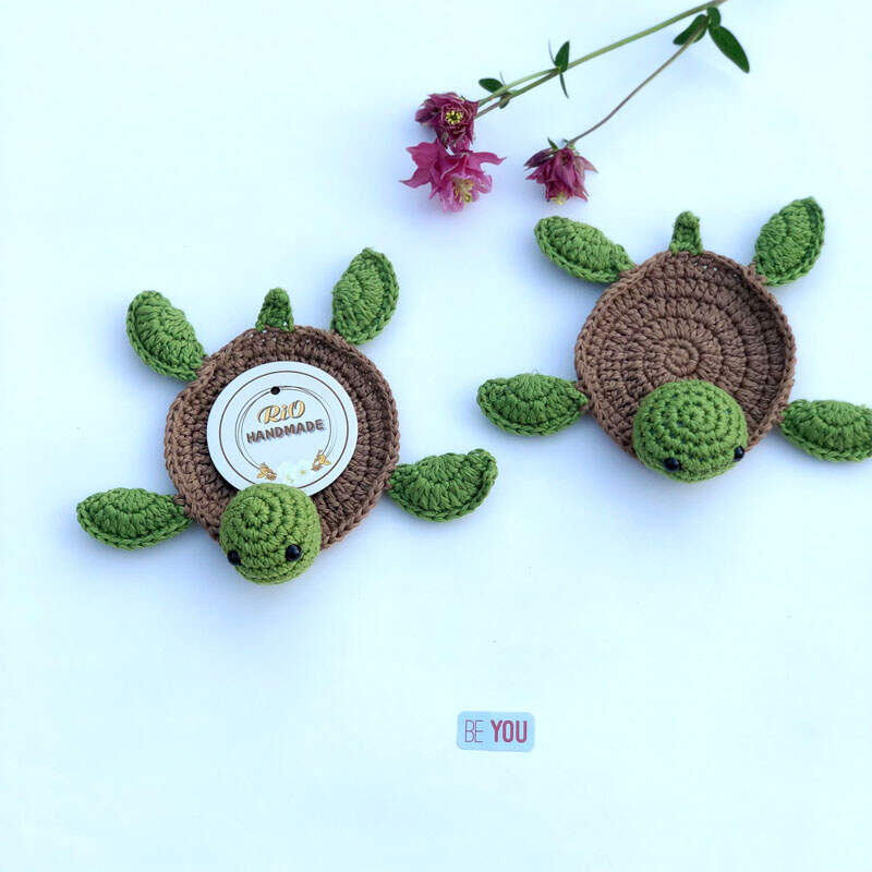 Crochet Turtle Coaster