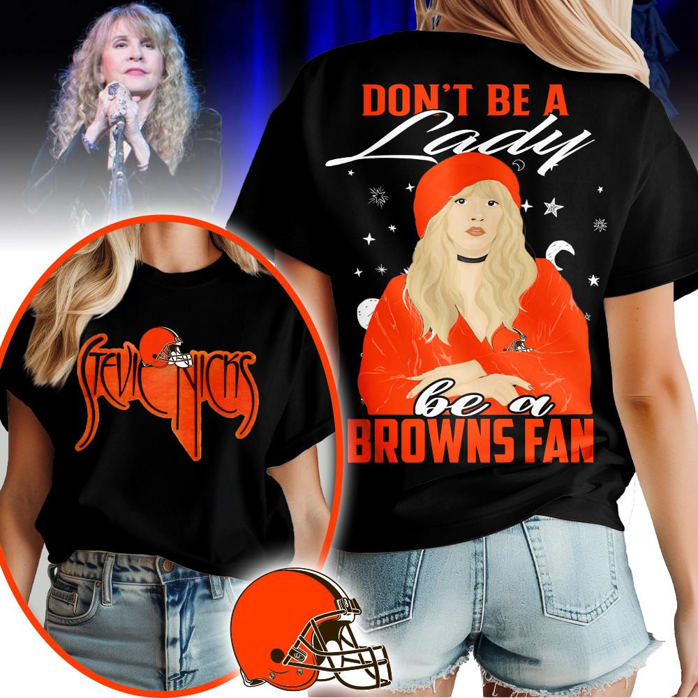 Cleveland Browns | Premium NFL and Stevie Nicks Fan 3D Shirt HI