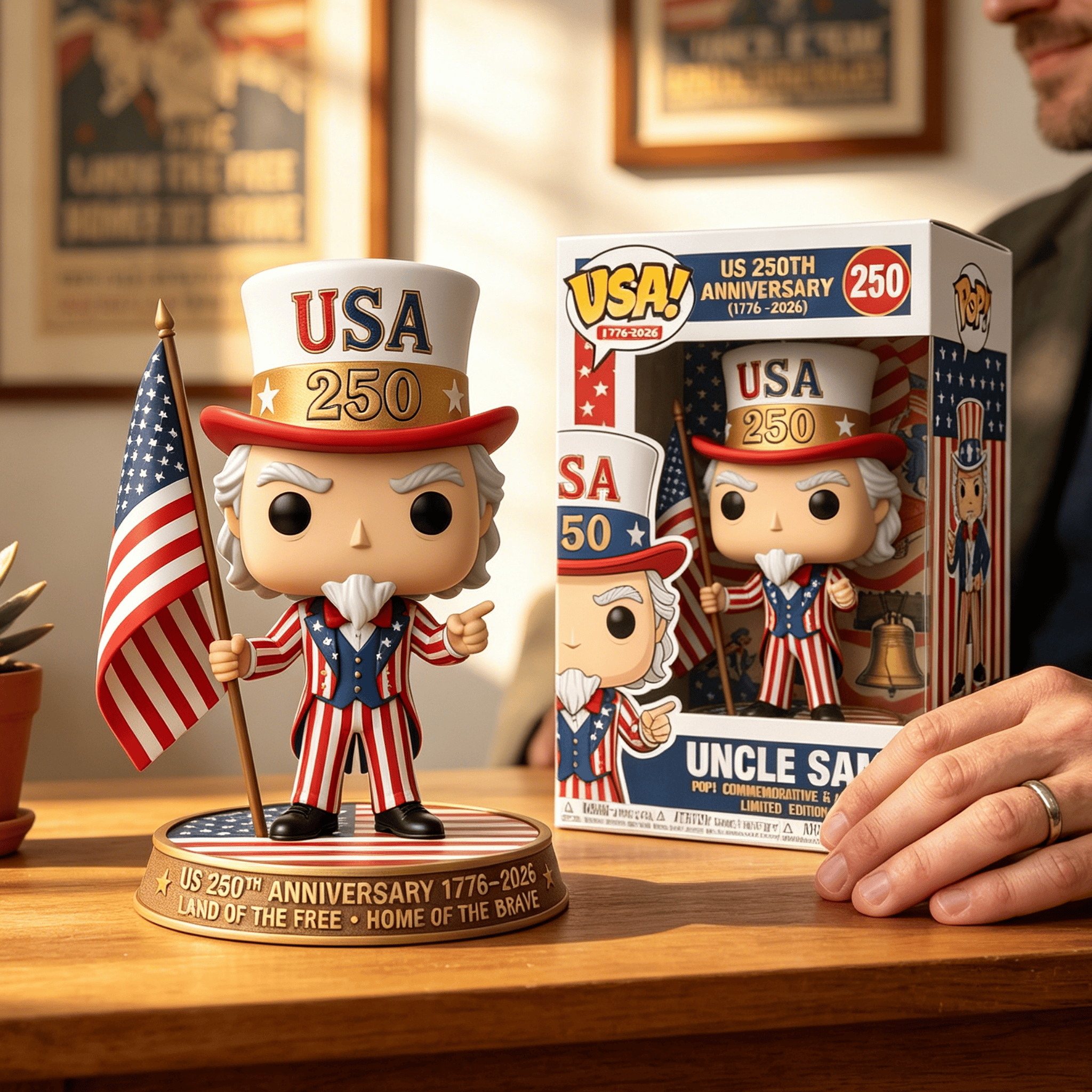 🎉USA 250th Anniversary Uncle Sam Funko Pop！