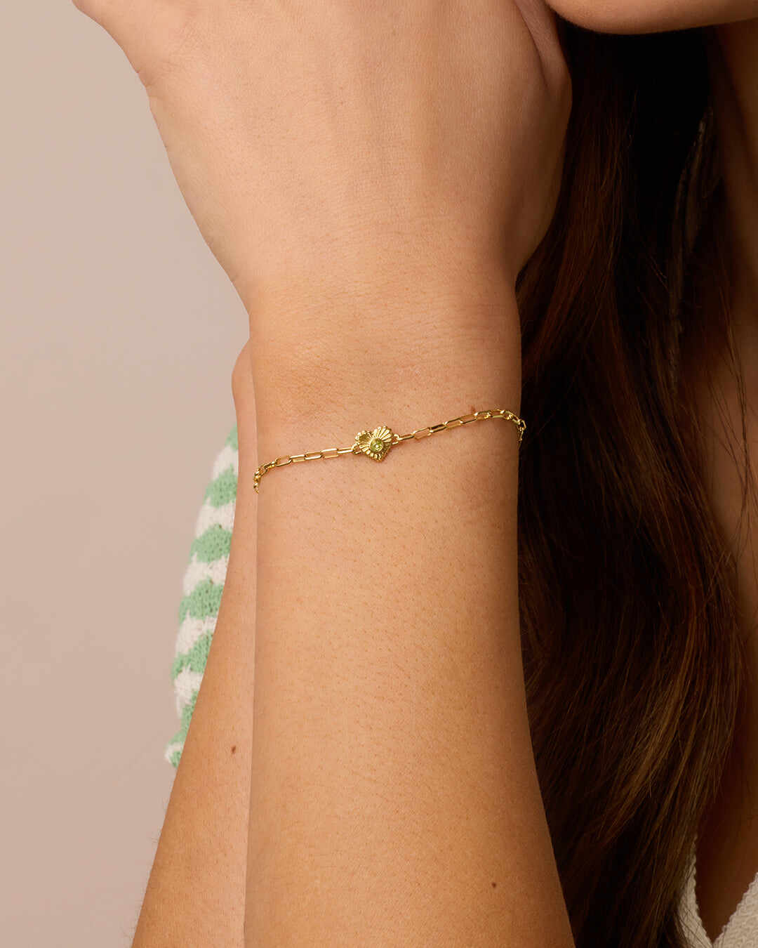 Birthstone Heart Bracelet