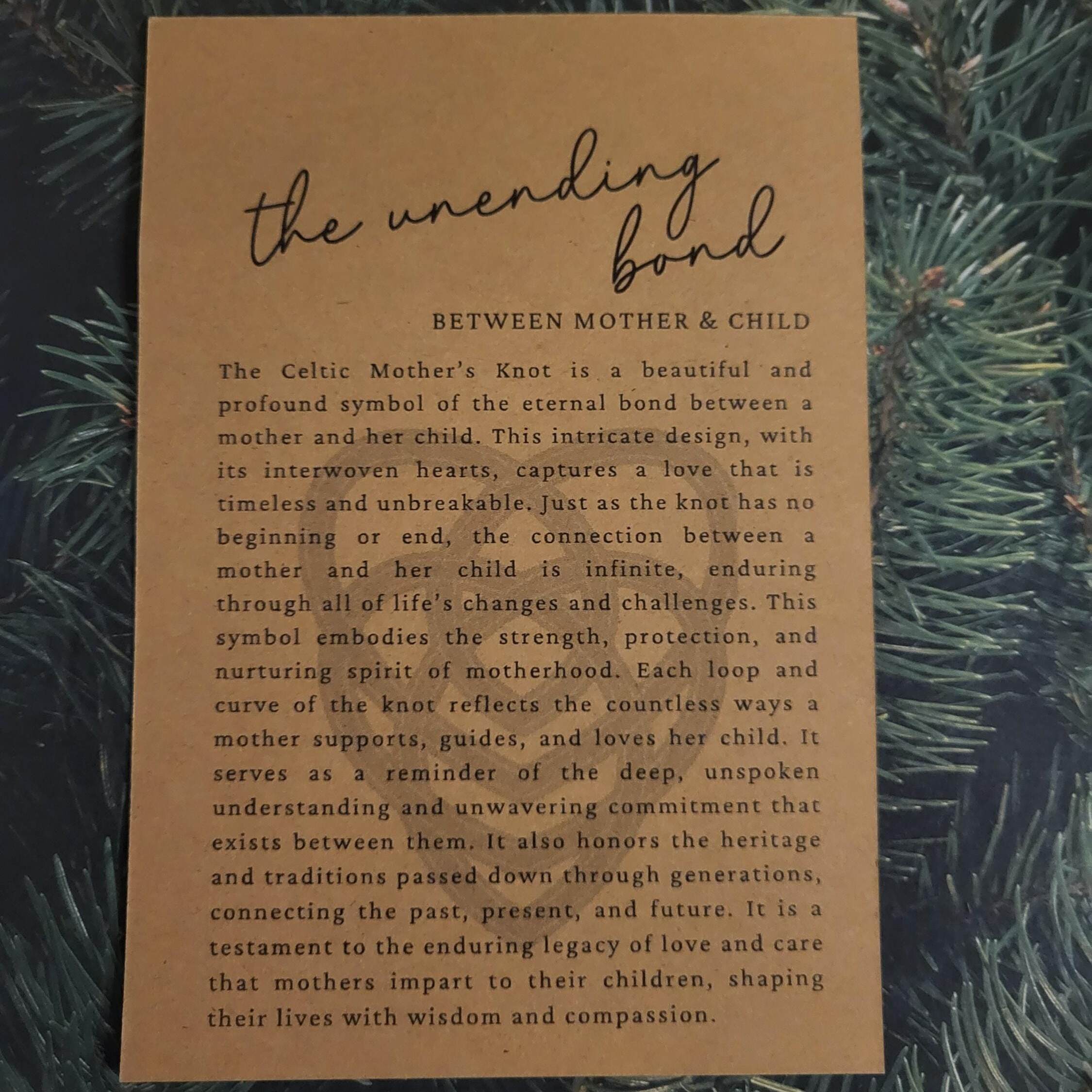 Celtic Heart Story Ornament Mother and Child Ornament