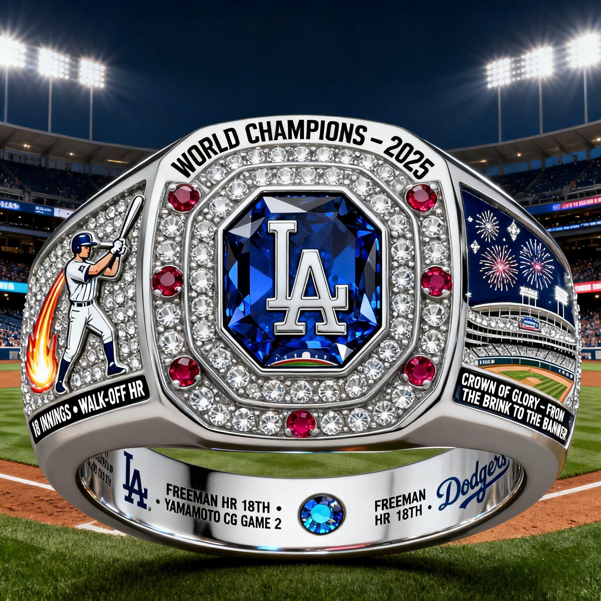 Los Angeles Dodgers 2025 Faith Ring – Champions of Spirit Edition
