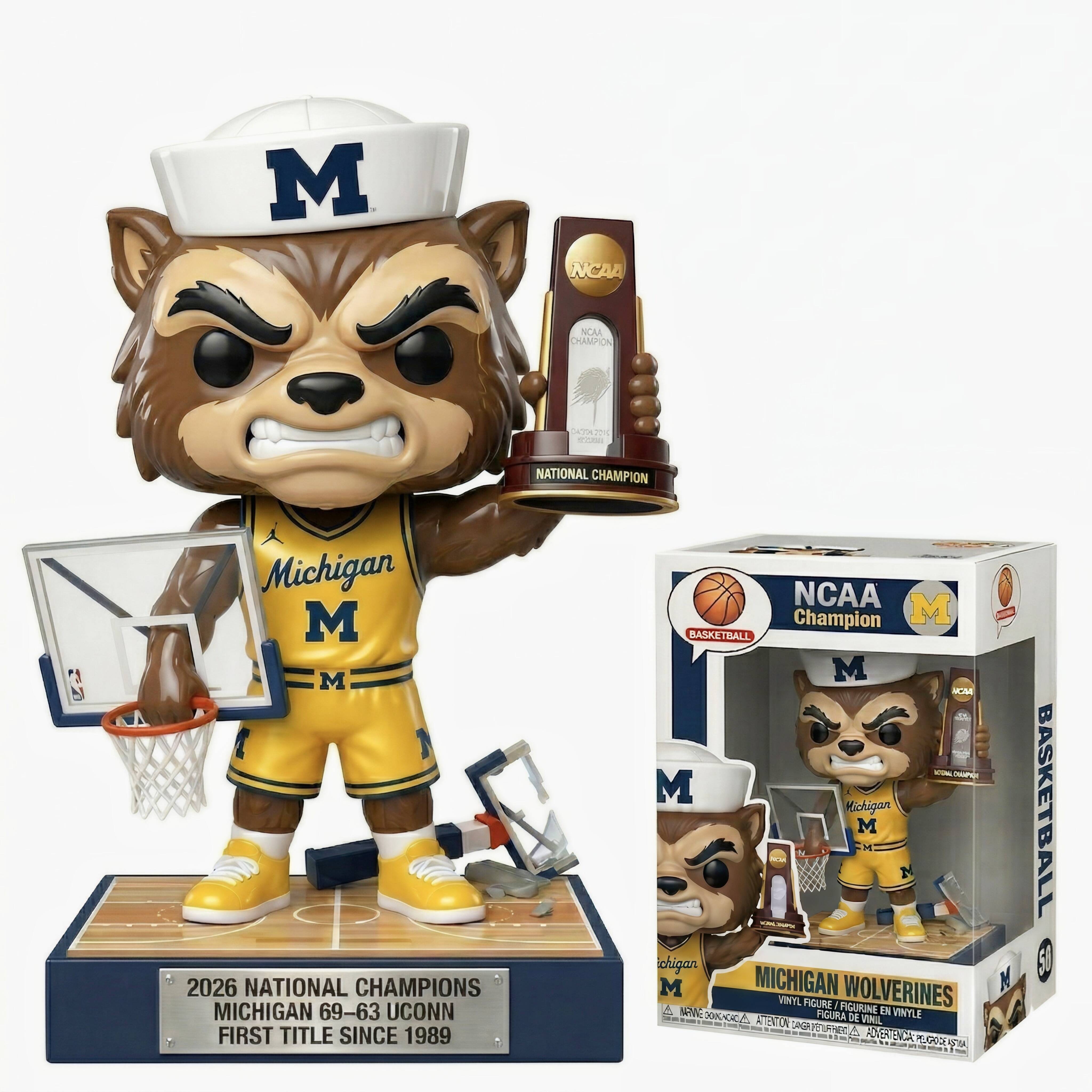 🏀 Michigan Wolverines 2026 NCAA Champion Pop!