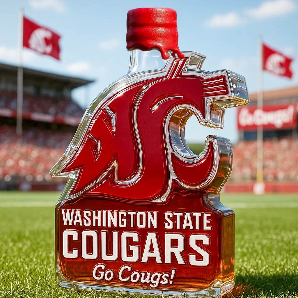 WSU Cougars Limited Edition Whiskey Bottle