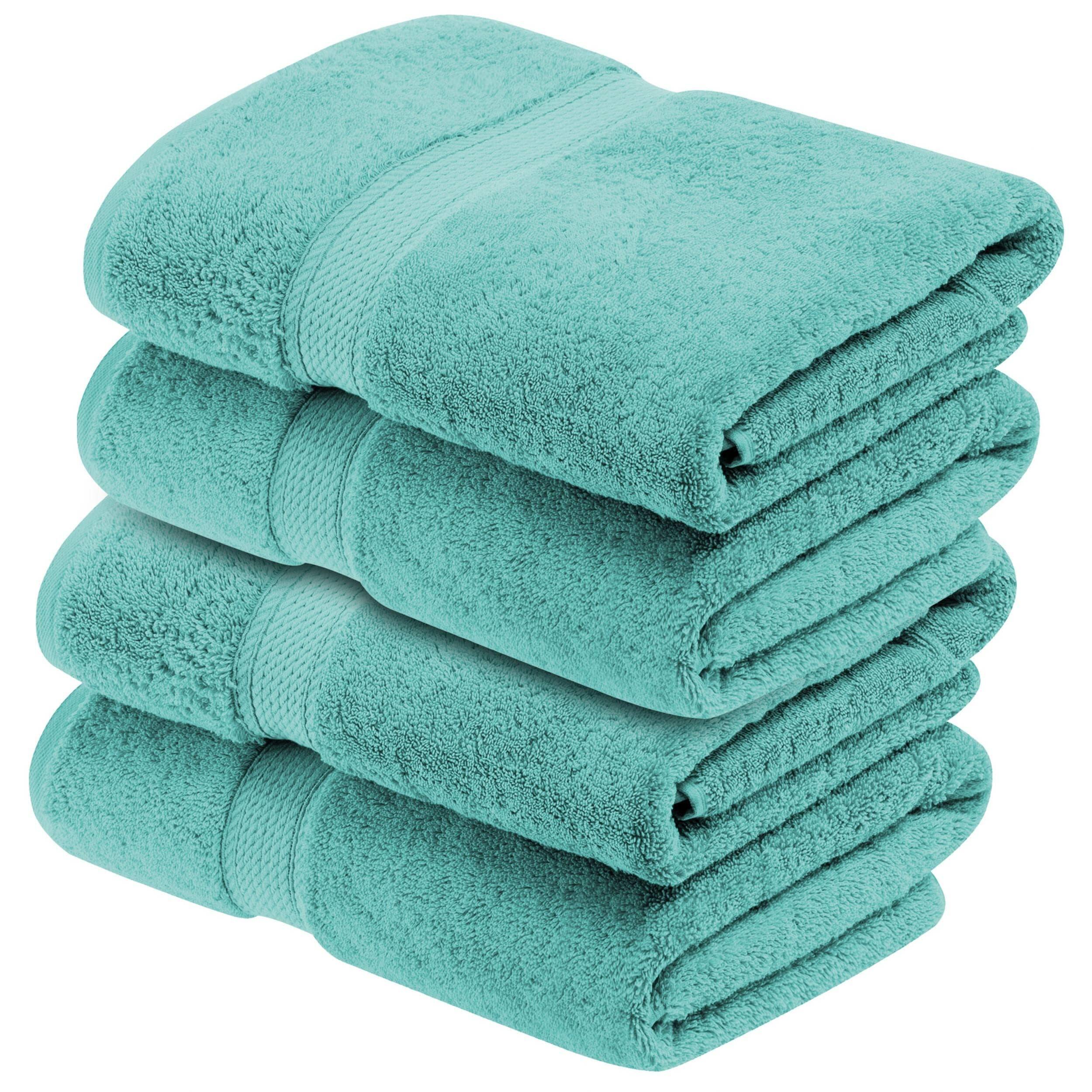 Superior Egyptian Cotton Pile Heavyweight Bath Towel Set of 4