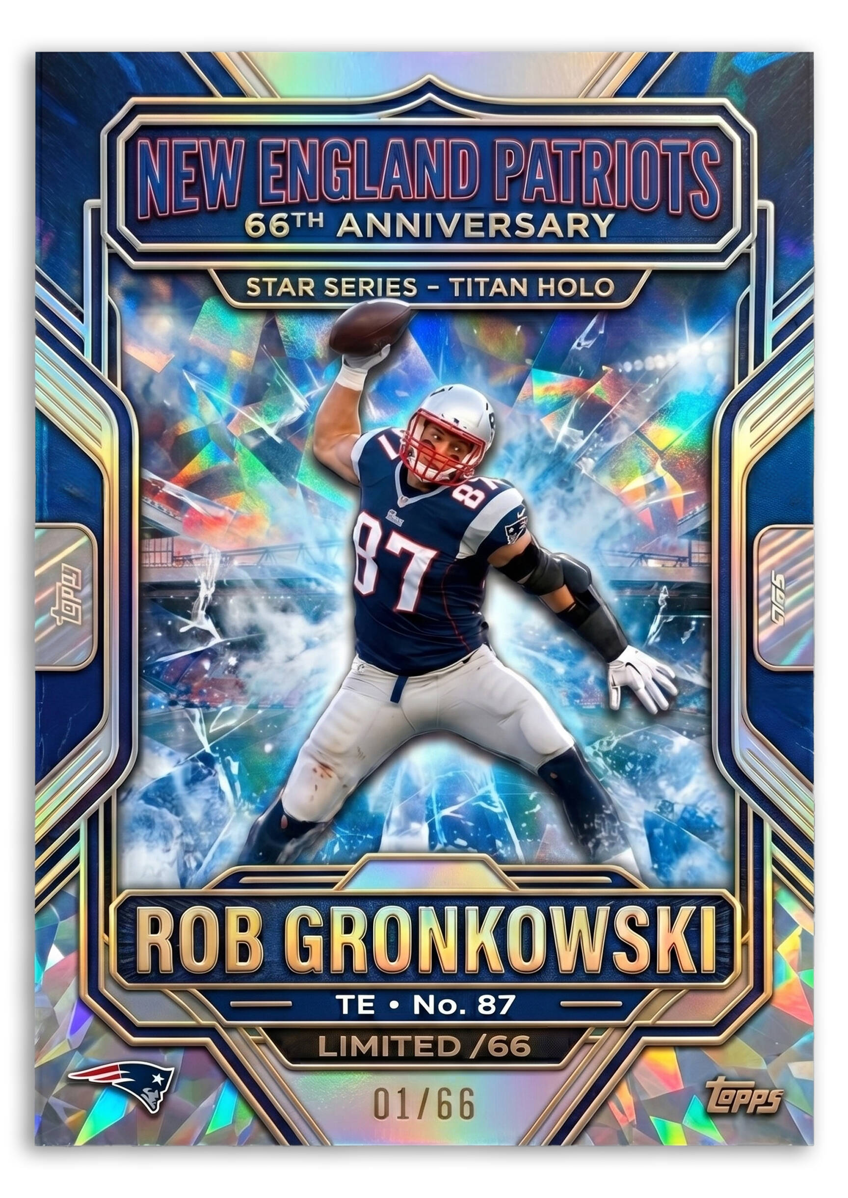 🏈New England Patriots 66th Anniversary Cards